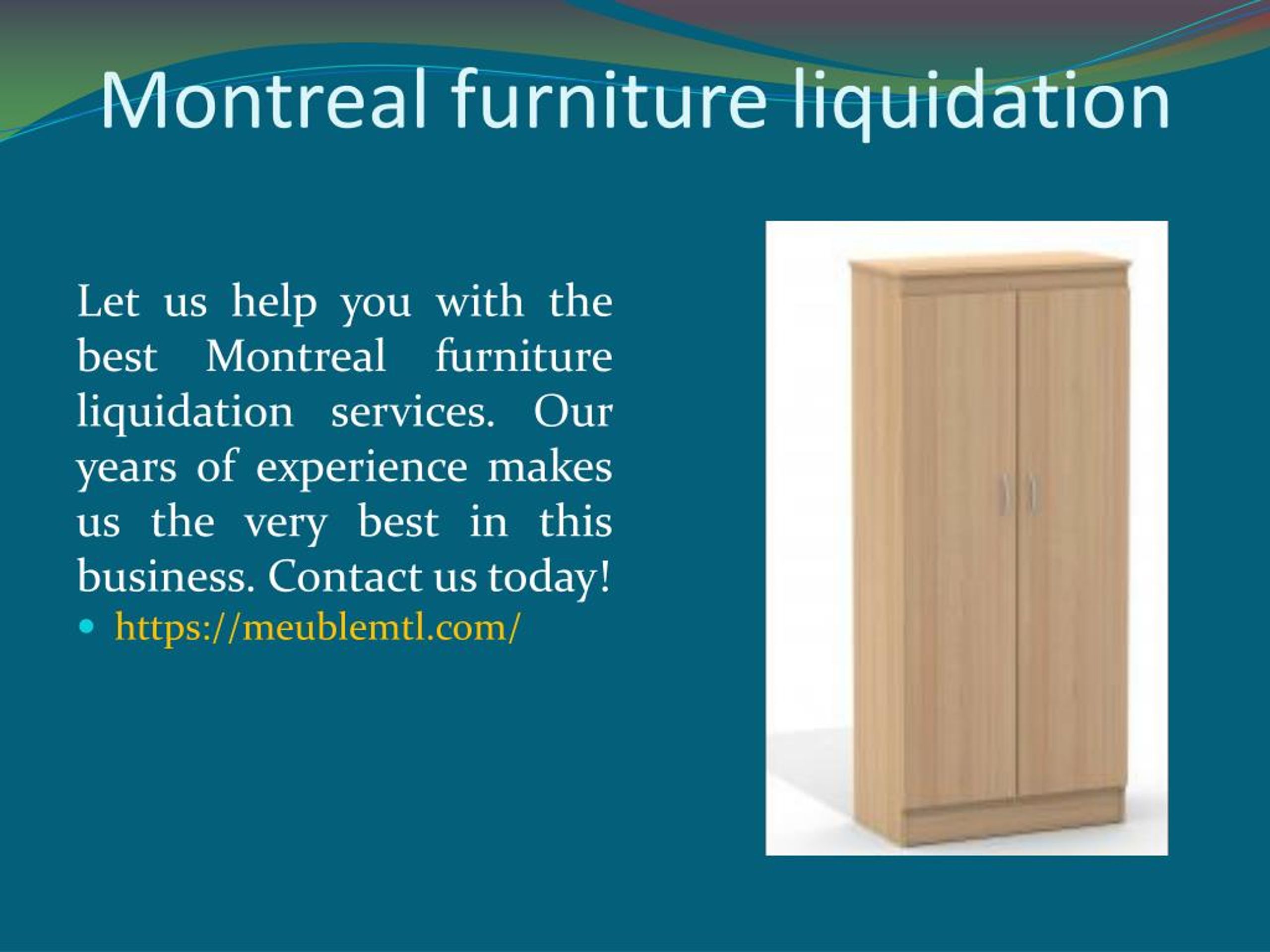 PPT Montreal furniture liquidation PowerPoint Presentation, free