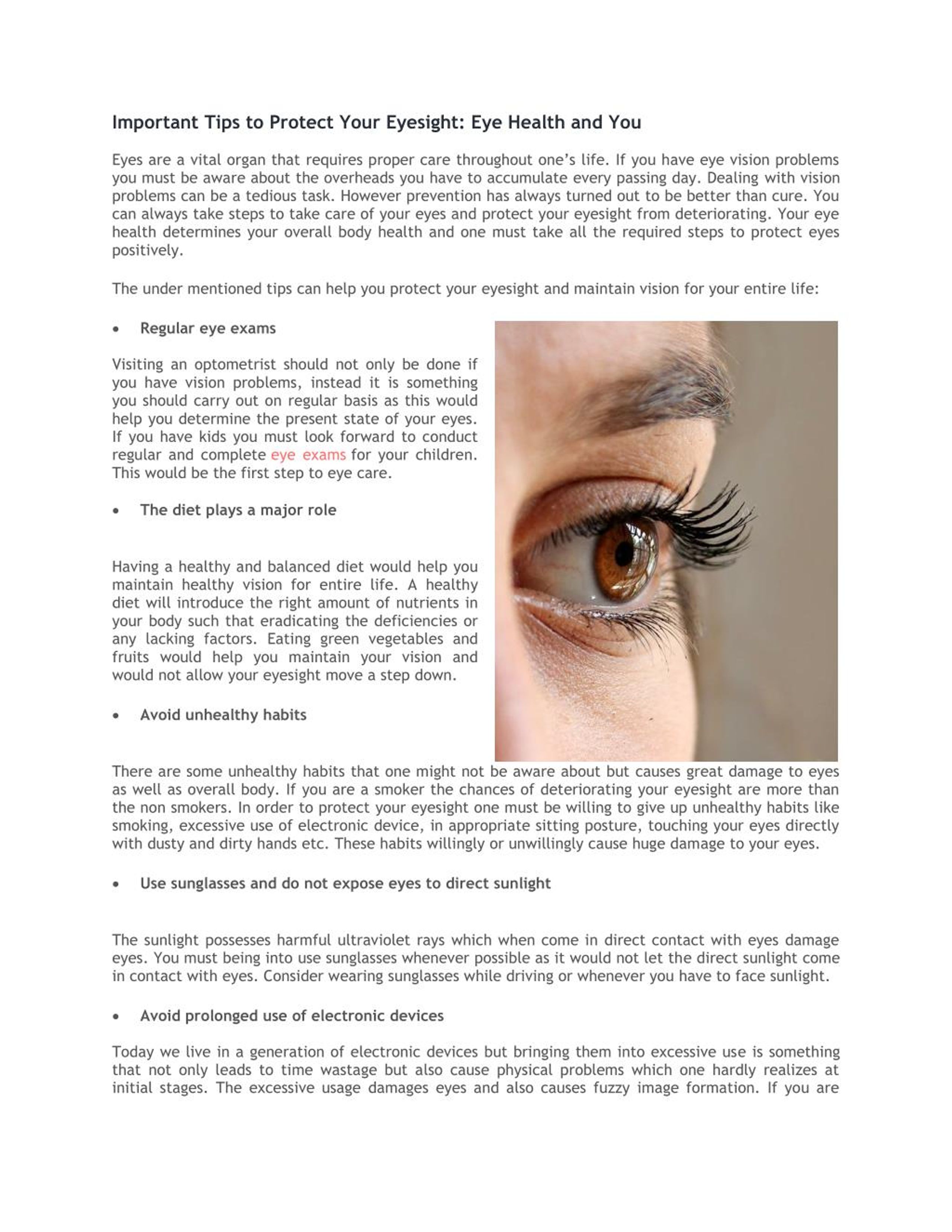 PPT Important Tips to Protect Your Eyesight Eye Health and You