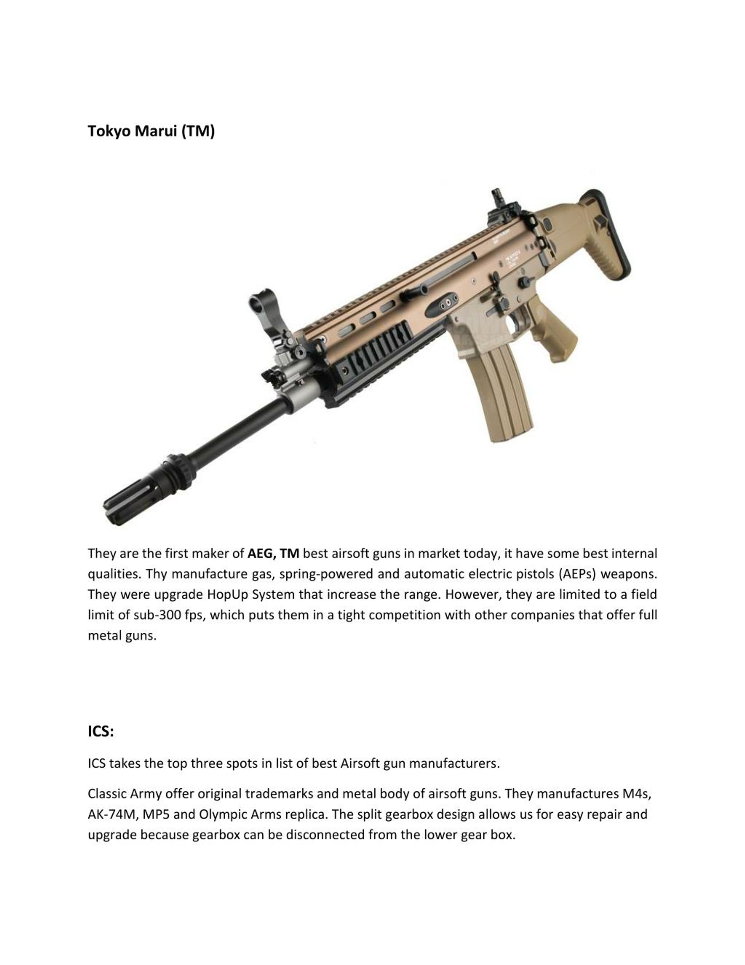 PPT What are the Top Brands in Airsoft Guns PowerPoint Presentation