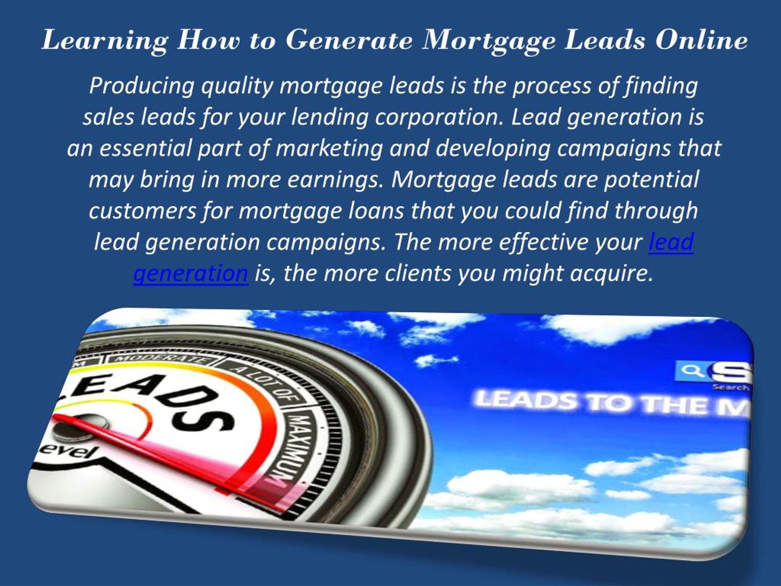 PPT Refi Leads PowerPoint Presentation, free download ID7418920