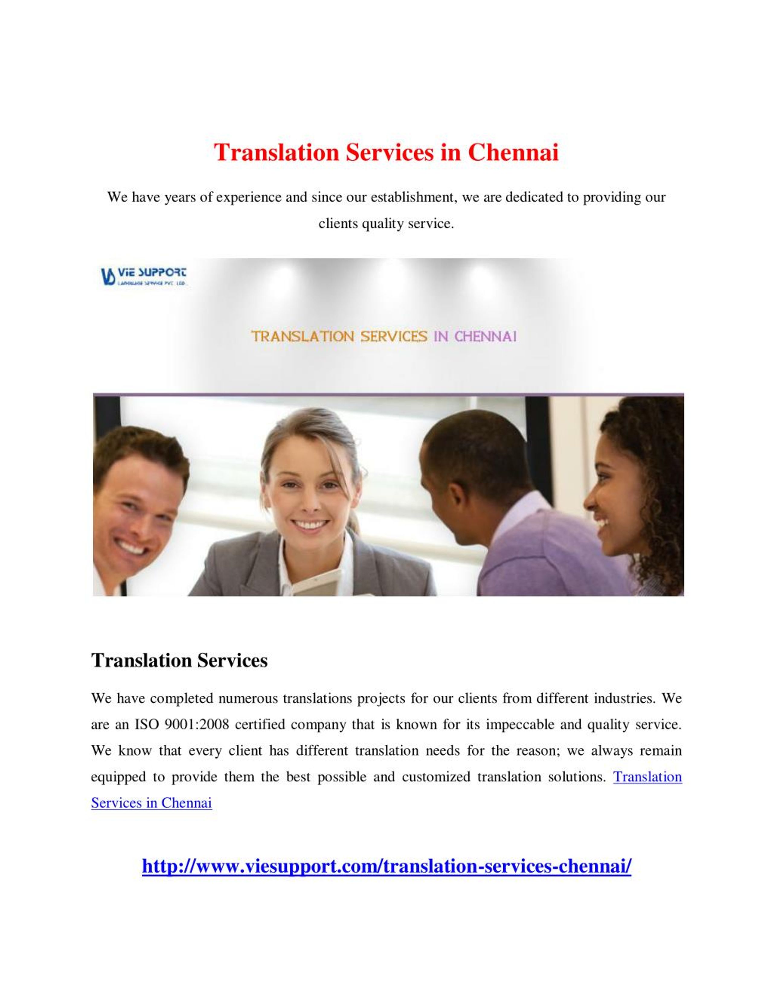 PPT Translation Services in Chennai PowerPoint Presentation, free