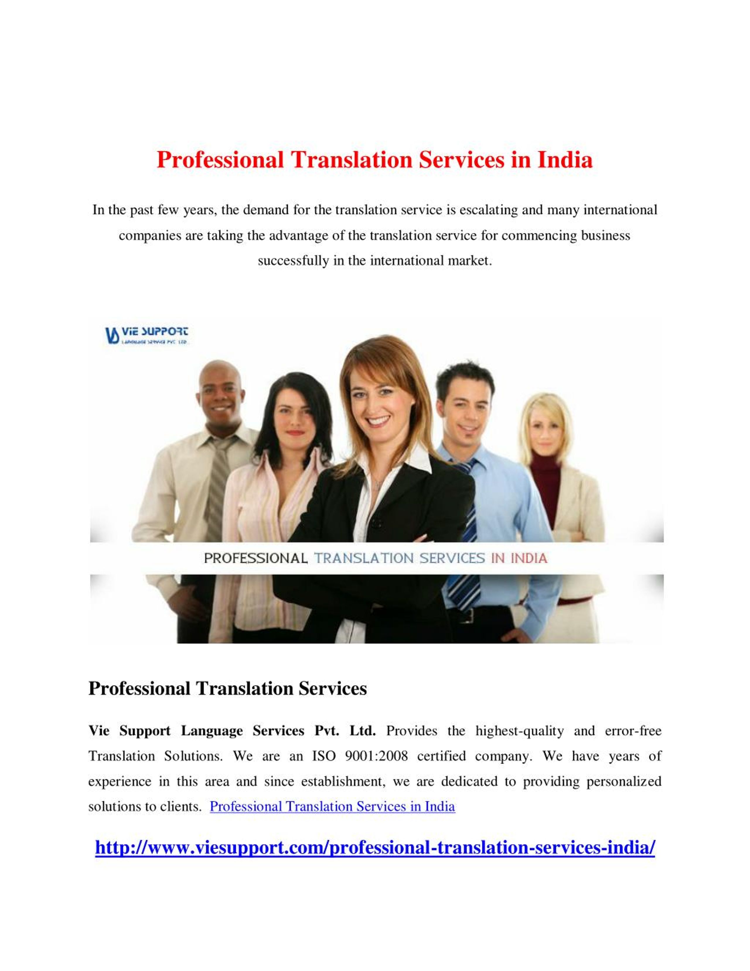 PPT Professional Translation Services in India PowerPoint