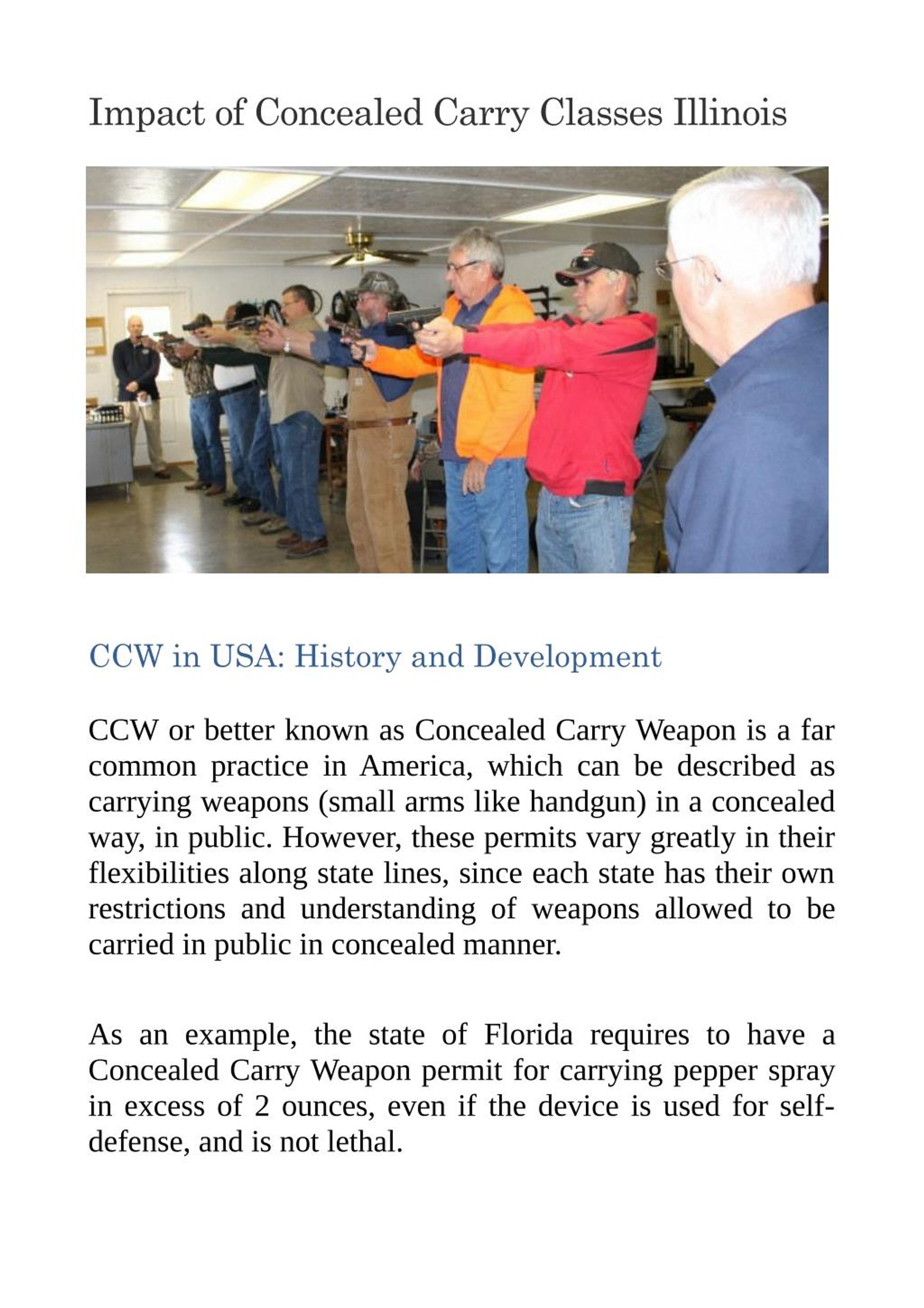 PPT Impact of Concealed Carry Classes Illinois PowerPoint