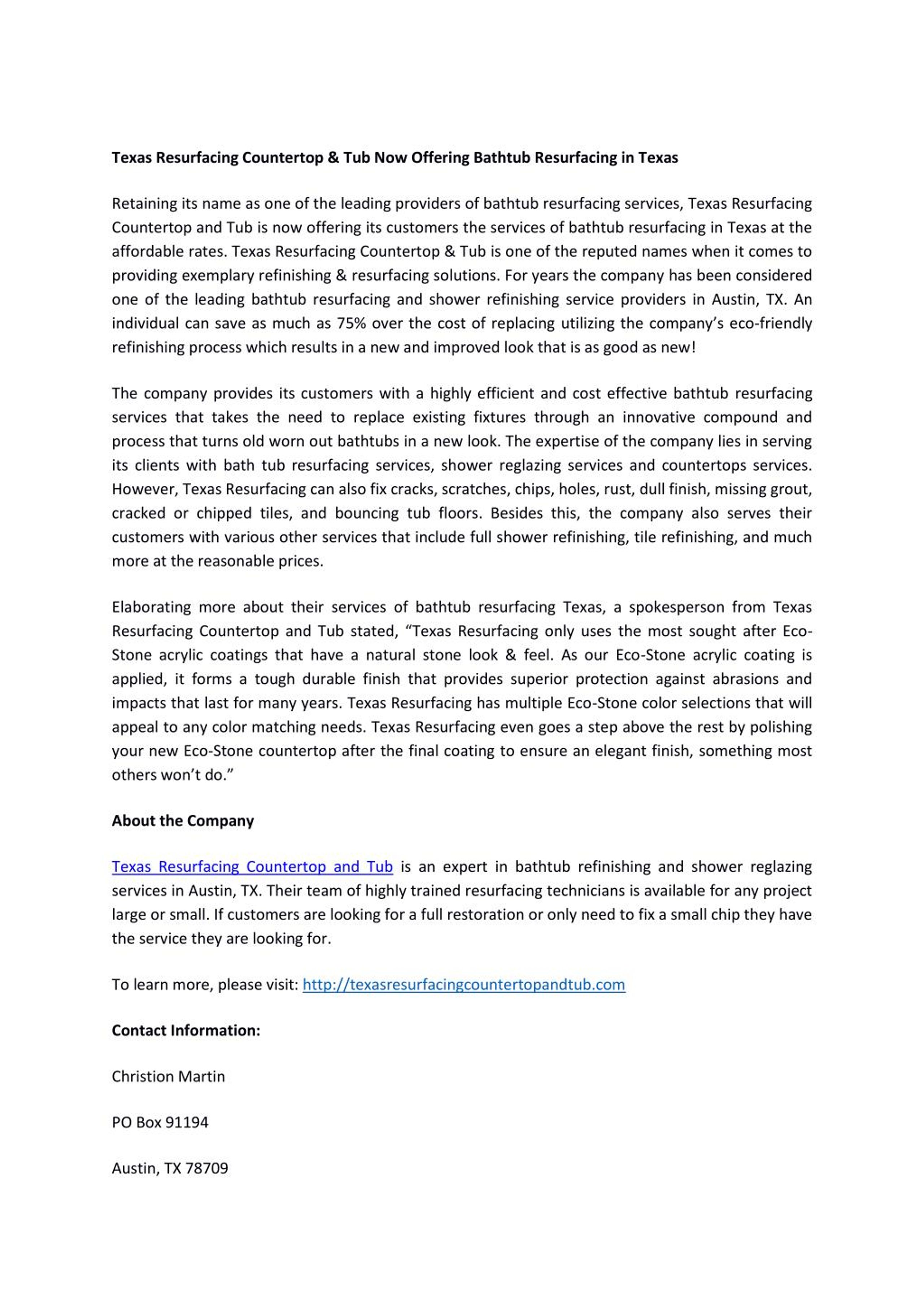 PPT Texas Resurfacing Countertop And Tub Now Offering Bathtub