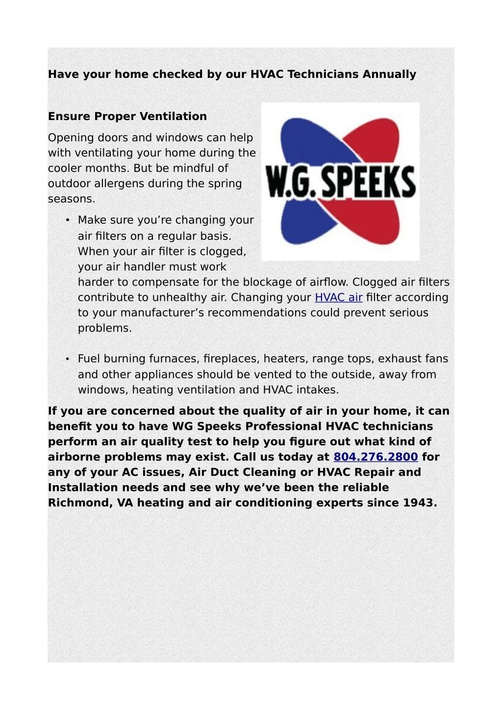 PPT HVAC Technicians by WG Speeks PowerPoint Presentation, free