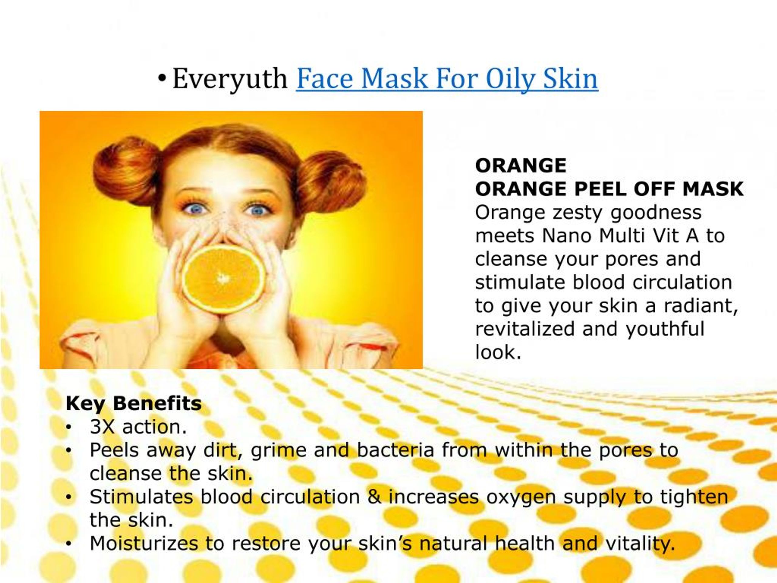 PPT Face Mask For Oily Skin PowerPoint Presentation, free download