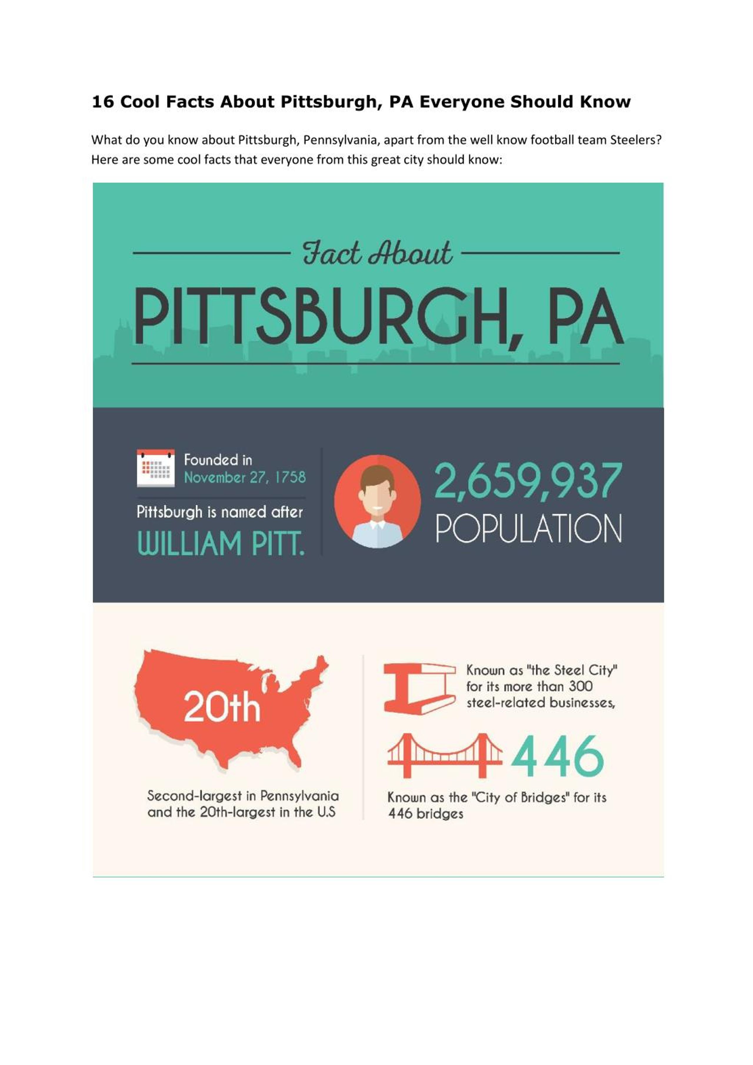 PPT 16 Cool Facts About Pittsburgh, PA Everyone Should Know