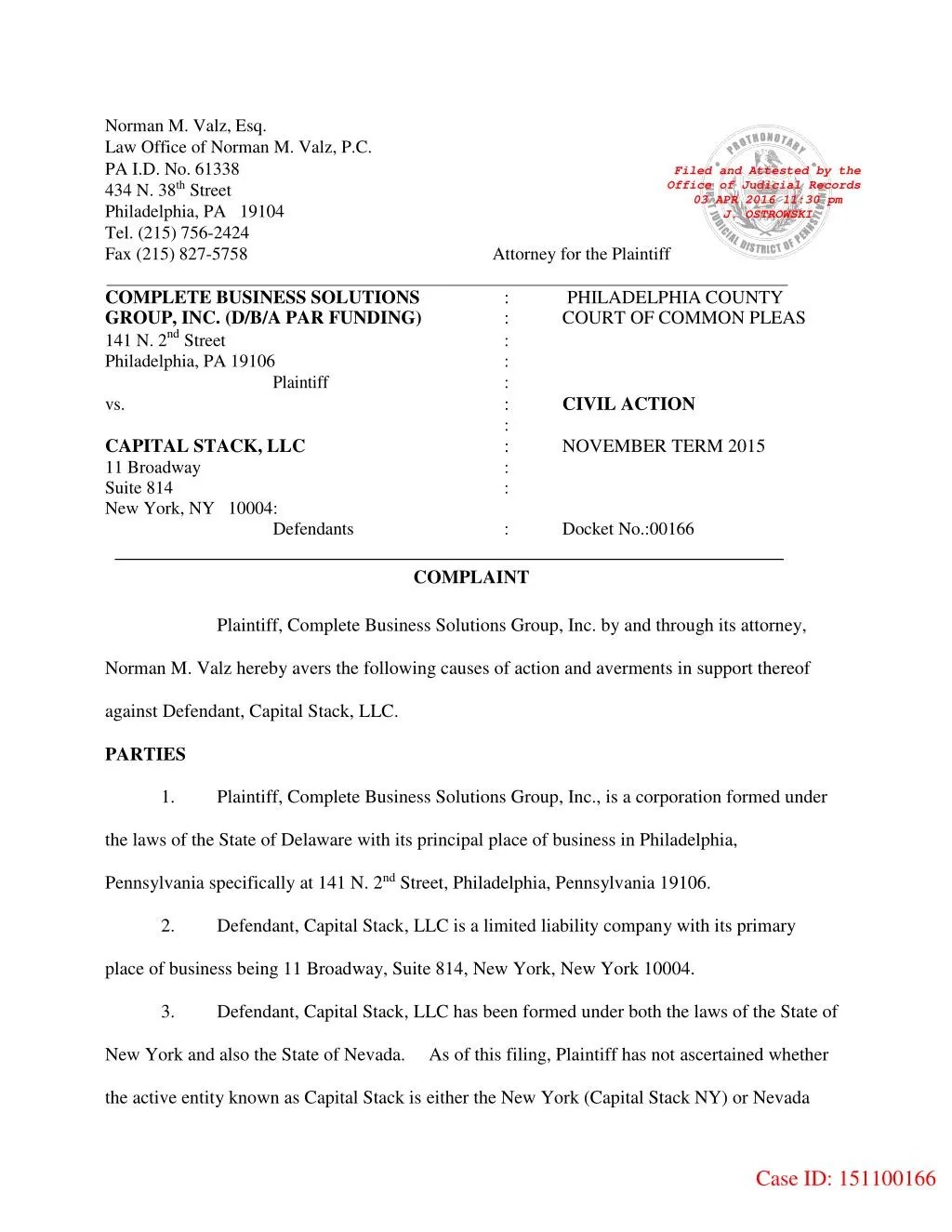 PPT Capital Stack LLC lawsuit case study PowerPoint Presentation