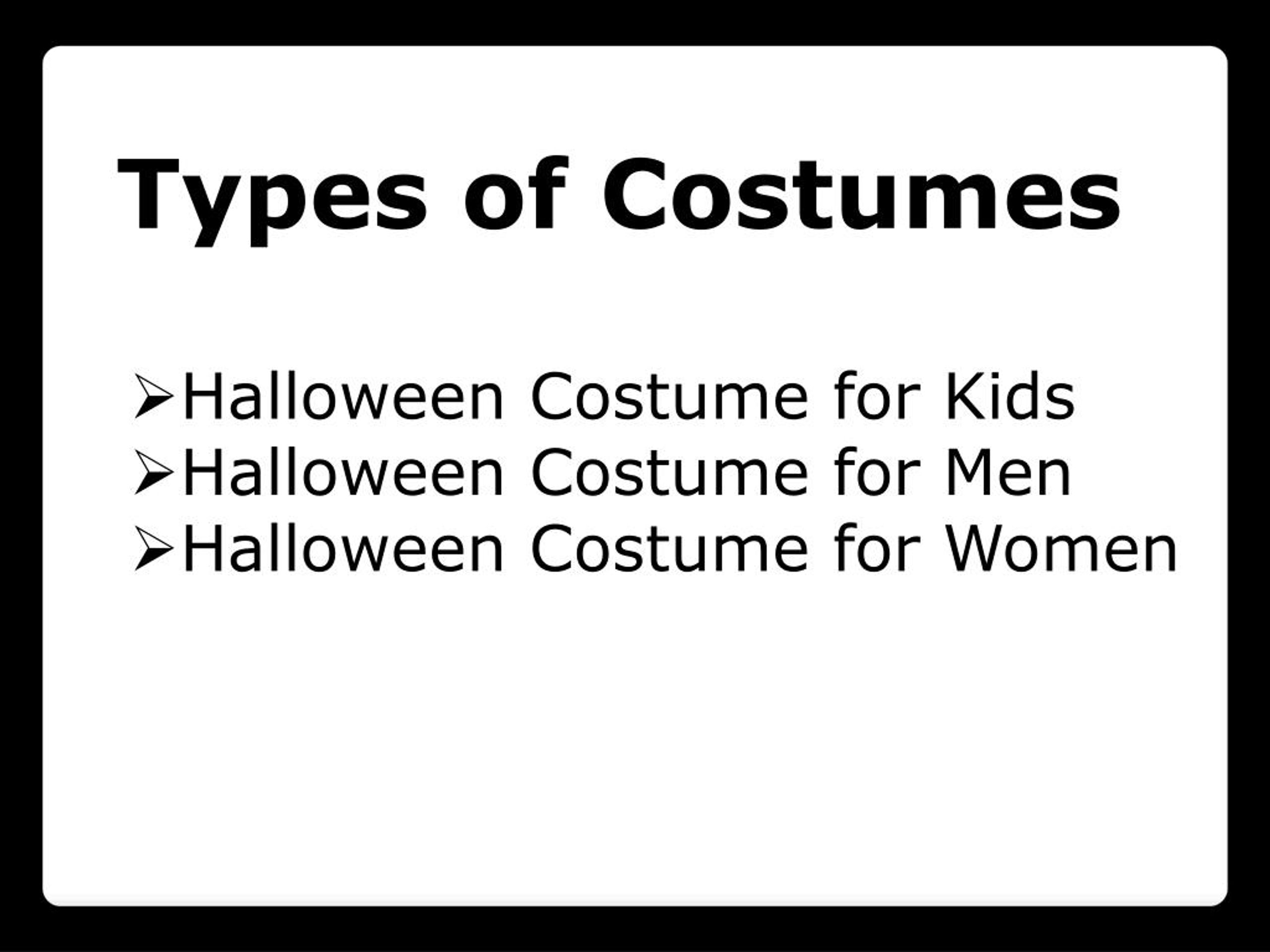PPT Halloween costumes store in LA PowerPoint Presentation, free