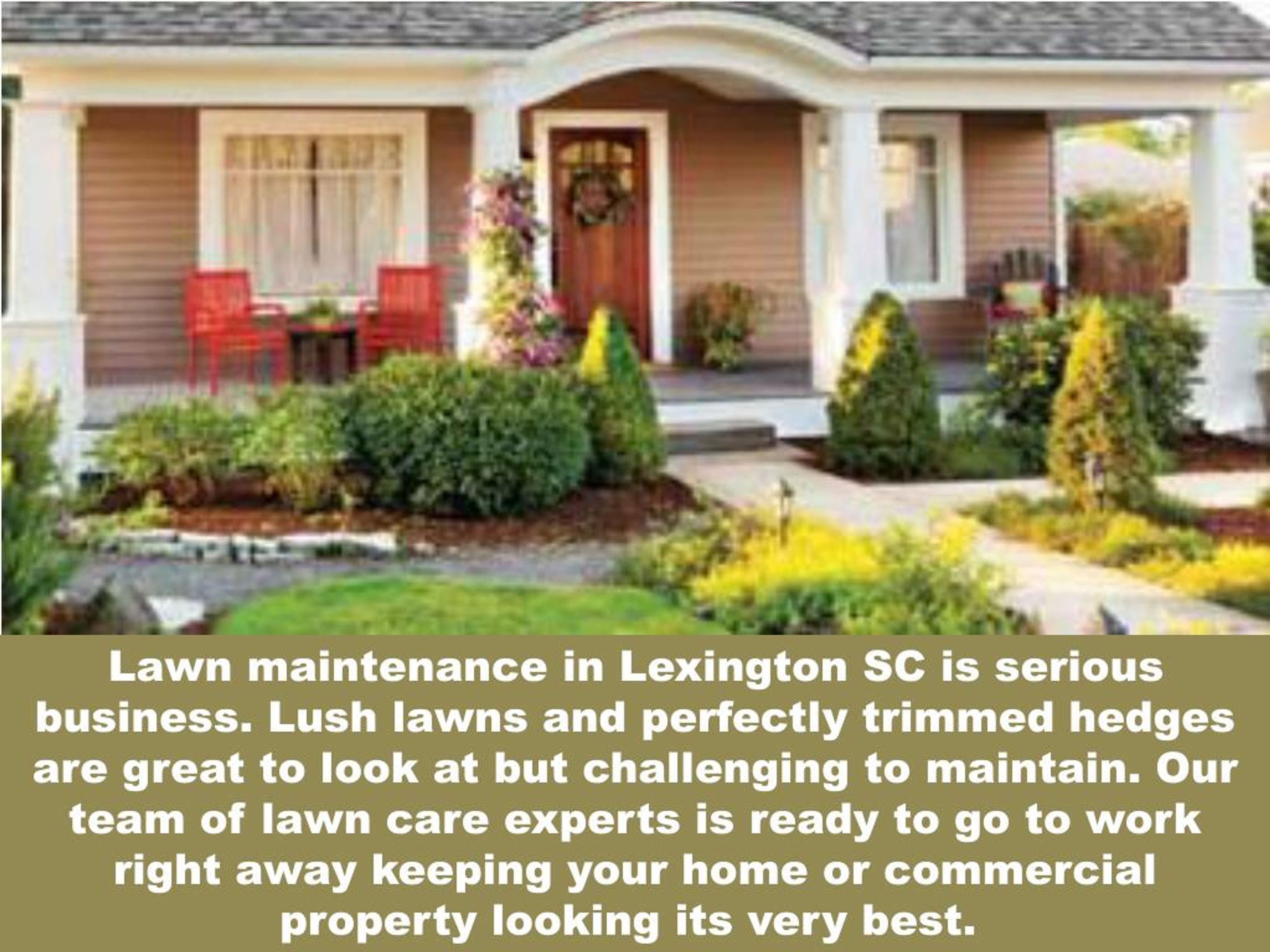 PPT Lawn Maintenance Lexington SC In The Best Way PowerPoint