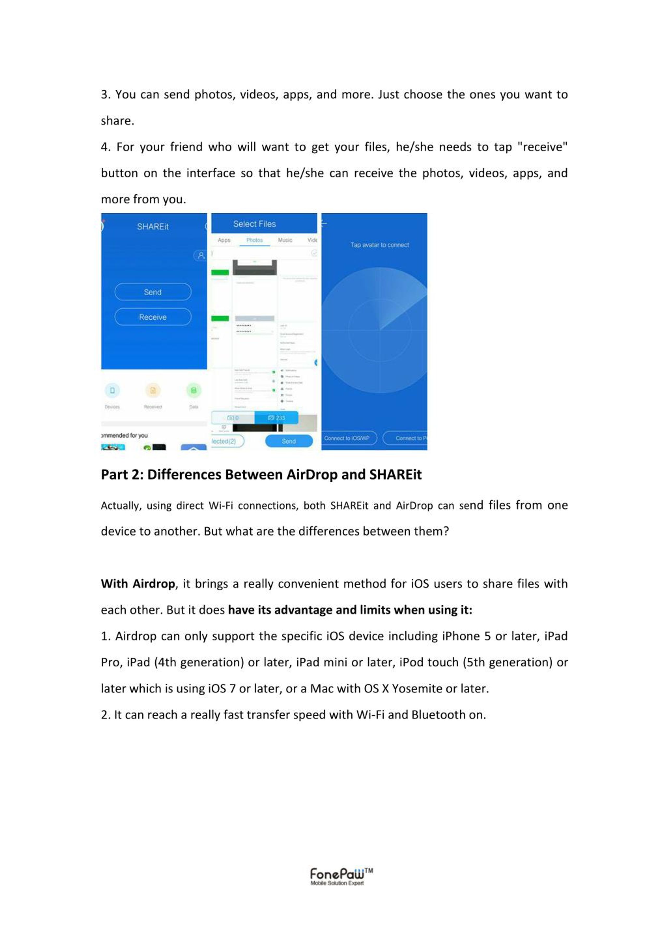 PPT AirDrop vs SHAREit, What Is the Difference? PowerPoint