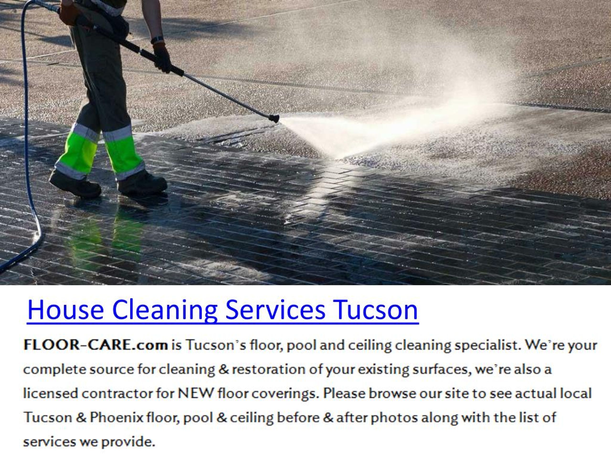 PPT House Cleaning Services Tucson PowerPoint Presentation, free