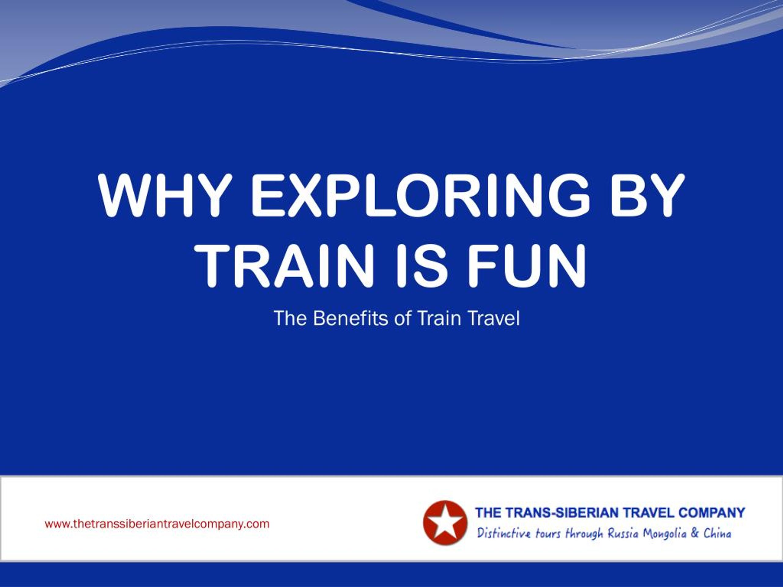 PPT 8 Advantages of Travelling by Train PowerPoint Presentation, free
