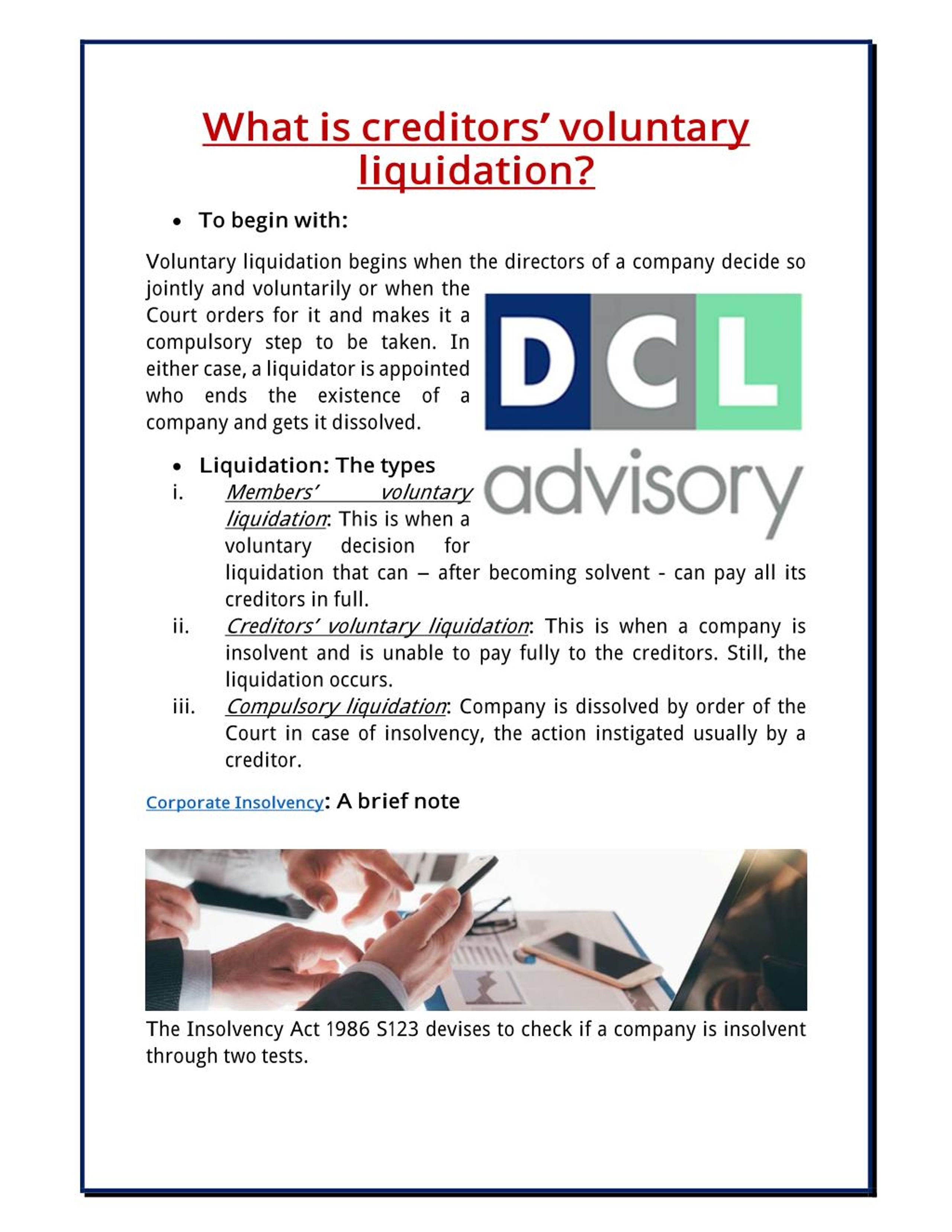 PPT What is creditors’ voluntary liquidation? PowerPoint Presentation