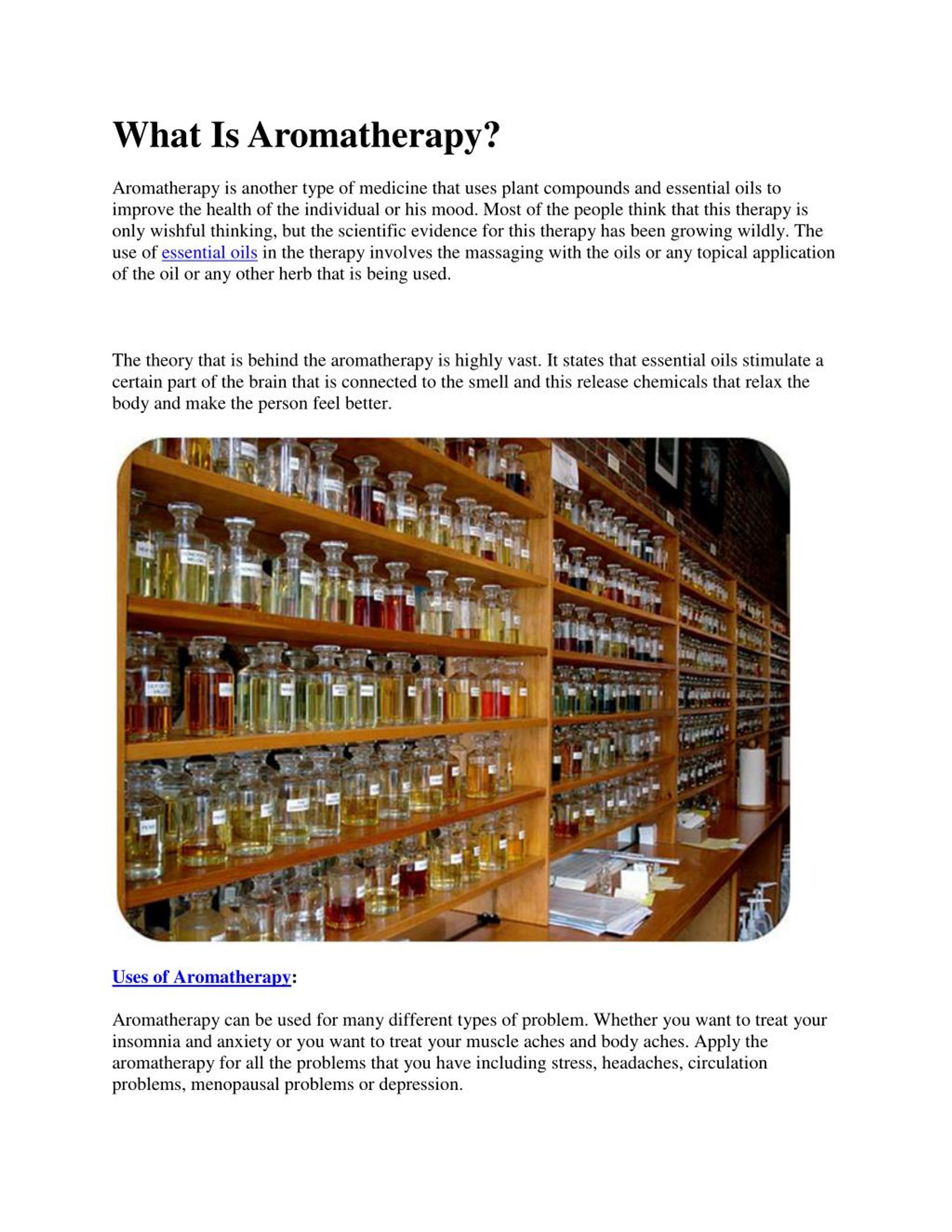 PPT What Is Aromatherapy? PowerPoint Presentation, free download ID