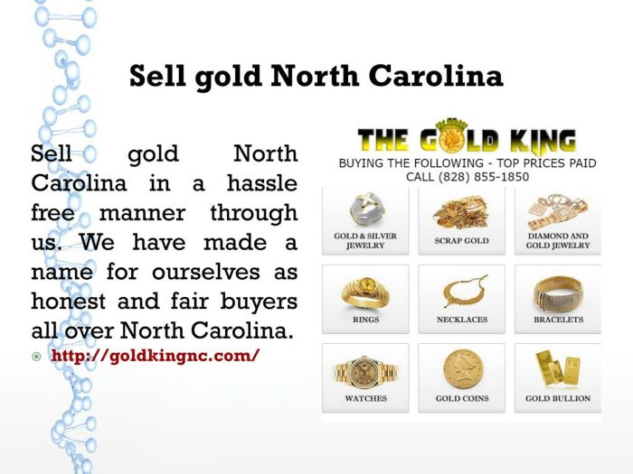 Can buy gold from bank in nc