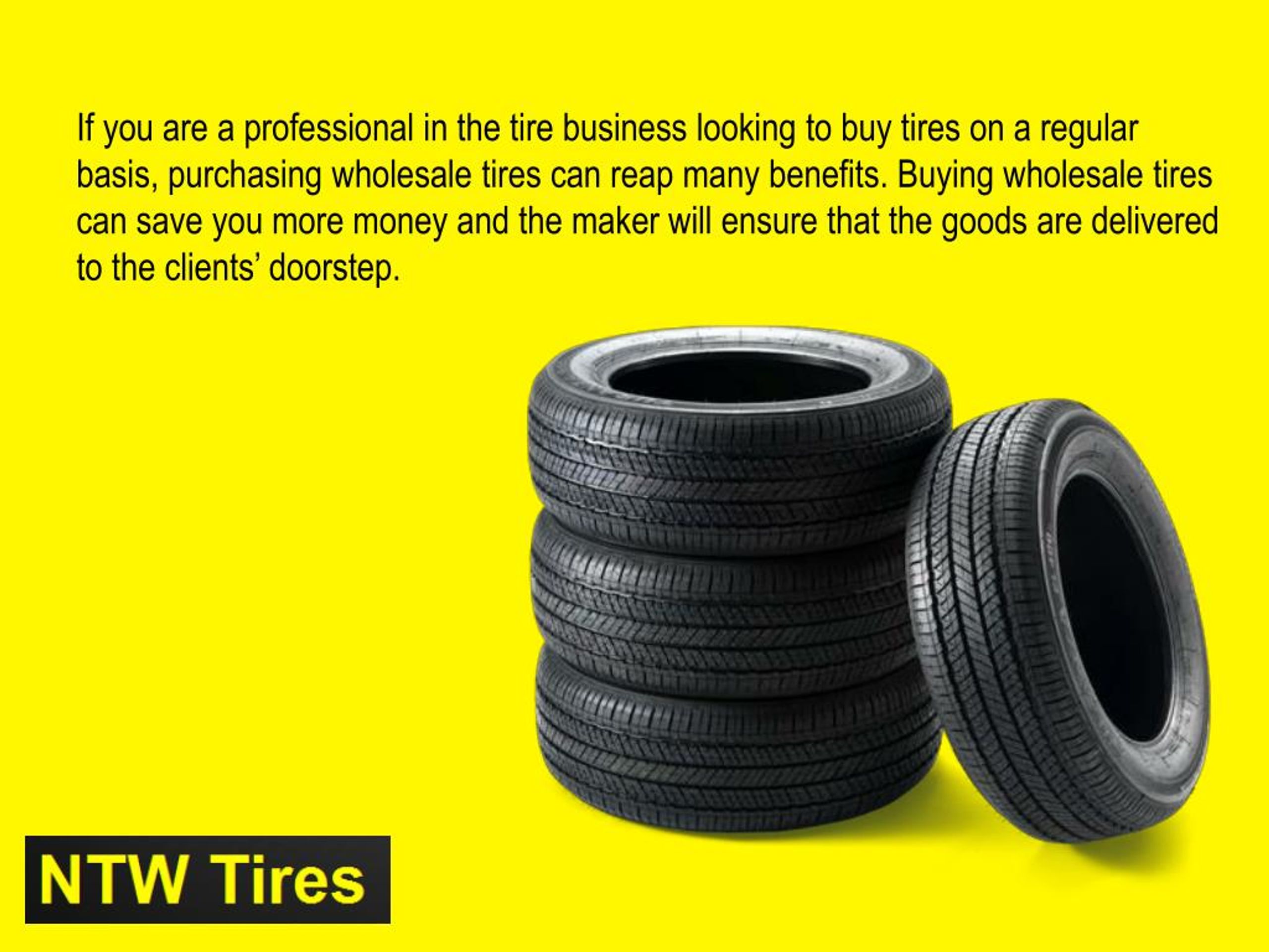 PPT Amazing Benefits of Buying Wholesale Tires PowerPoint