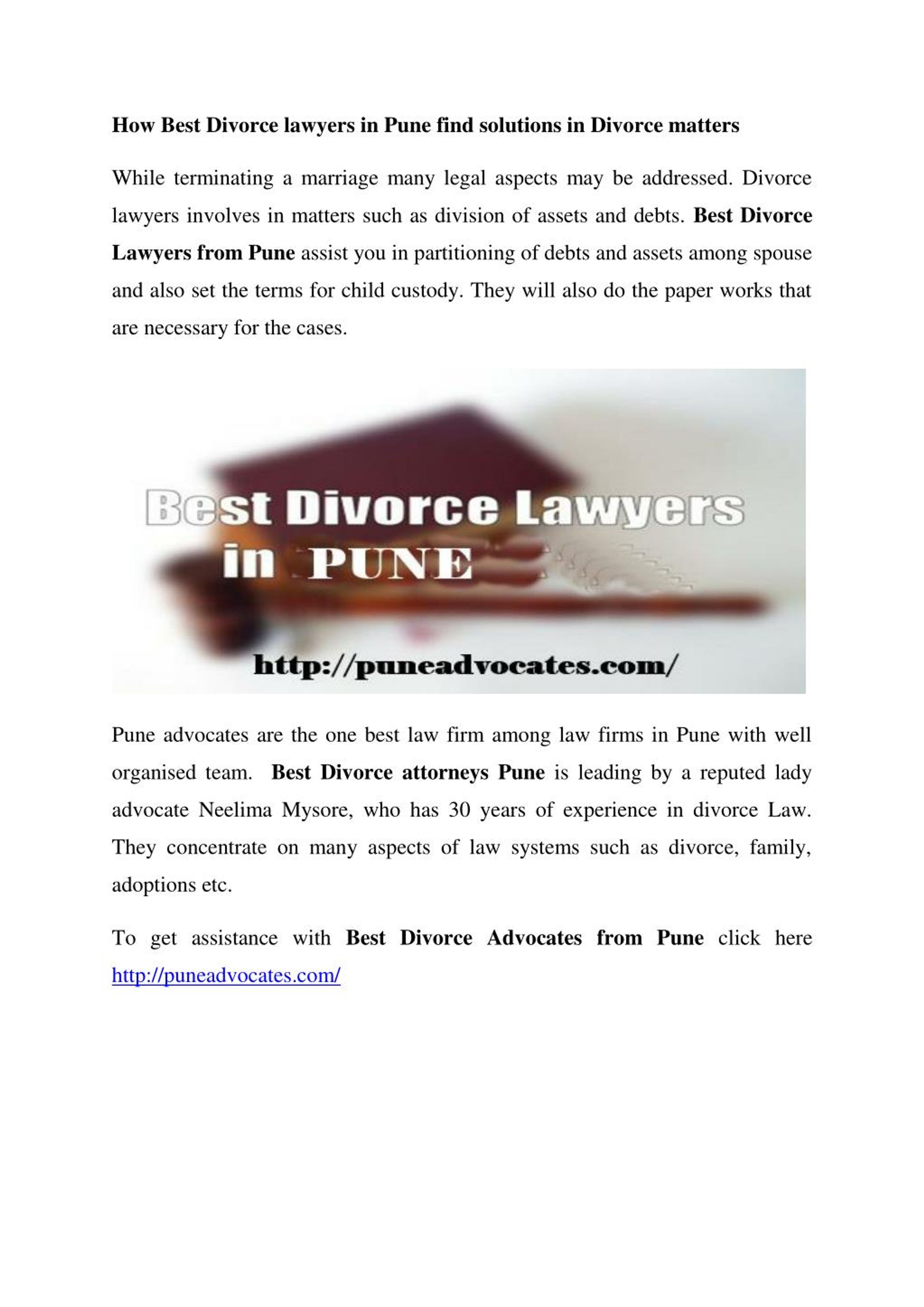 PPT Best Divorce Lawyers in Pune PowerPoint Presentation, free