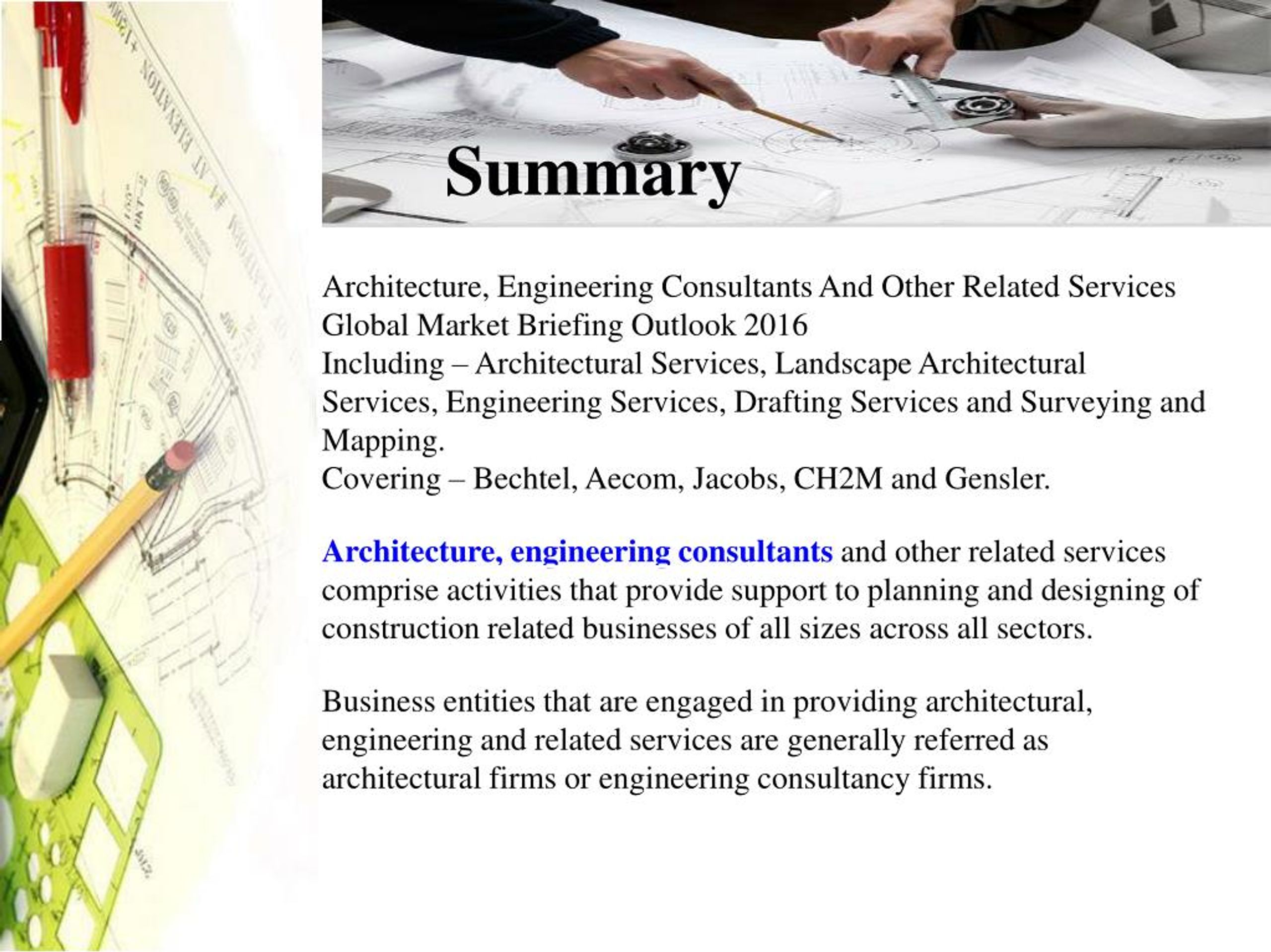 PPT Global Architecture, Engineering Consultants PowerPoint