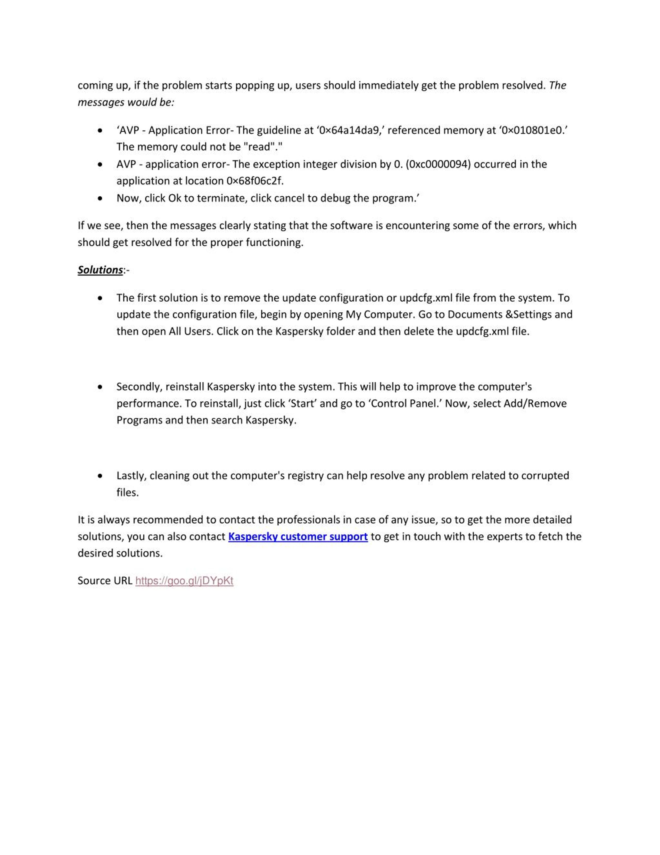 PPT Techniques to fix Common Avp.exe error in Kaspersky PowerPoint