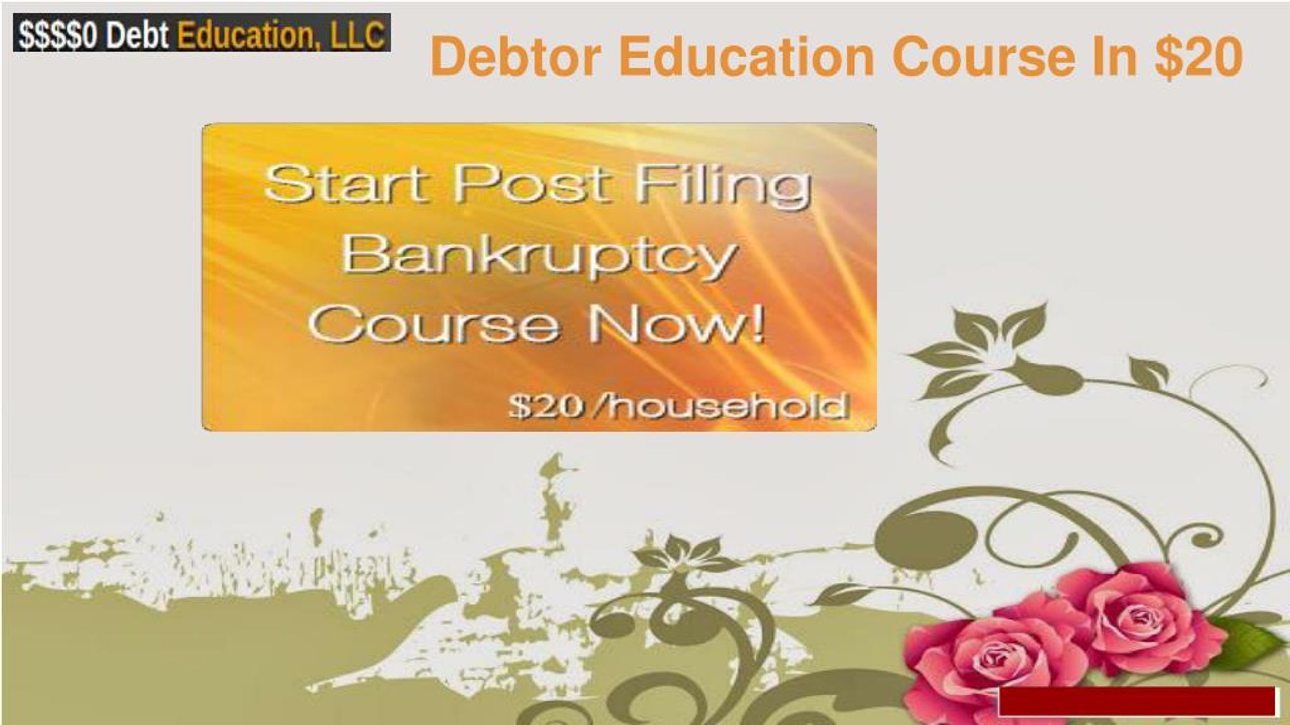 PPT - Debtor Education Course - Debtor Education PowerPoint