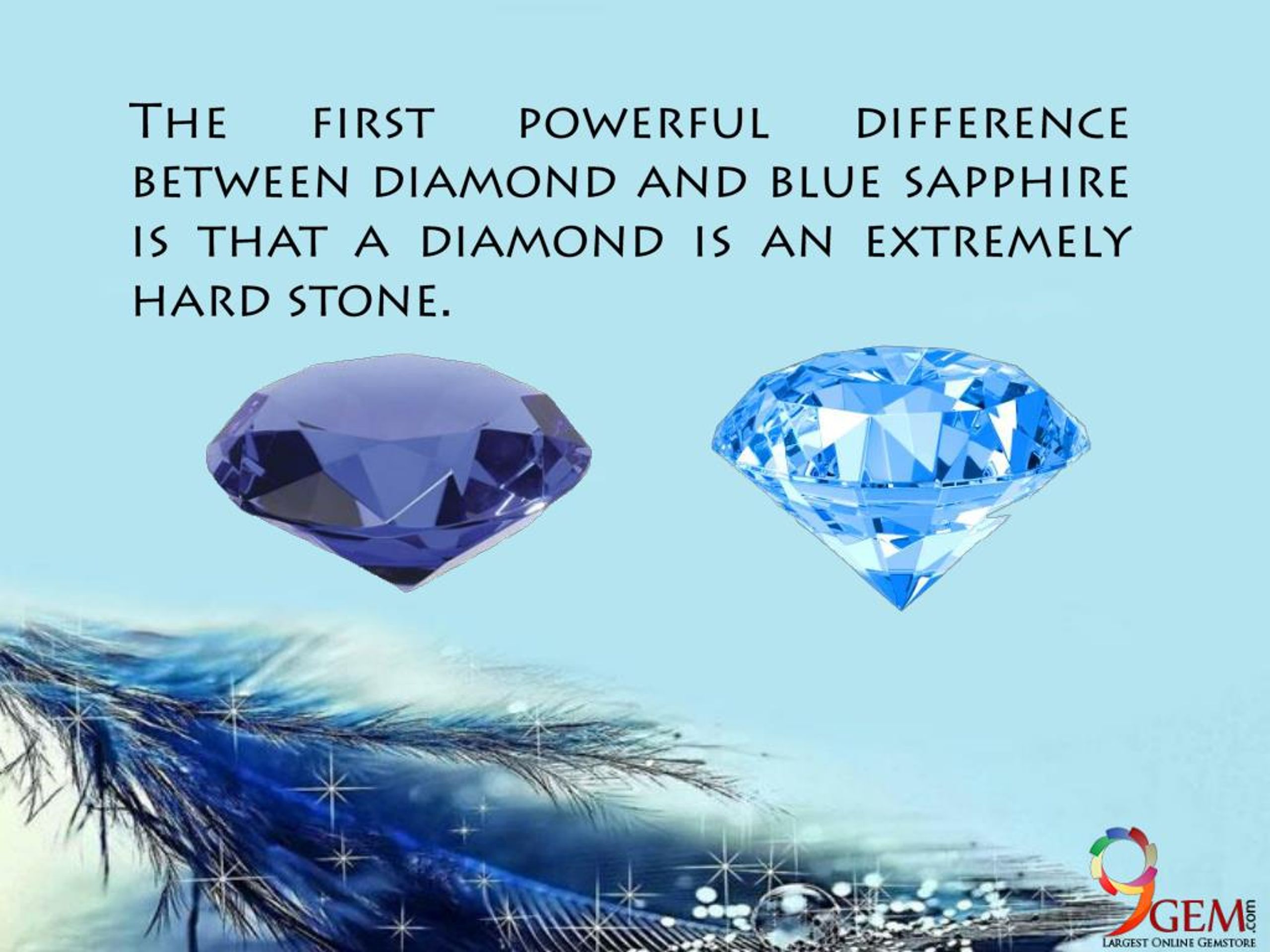 PPT Blue Sapphire Vs Blue Diamond PowerPoint Presentation, free
