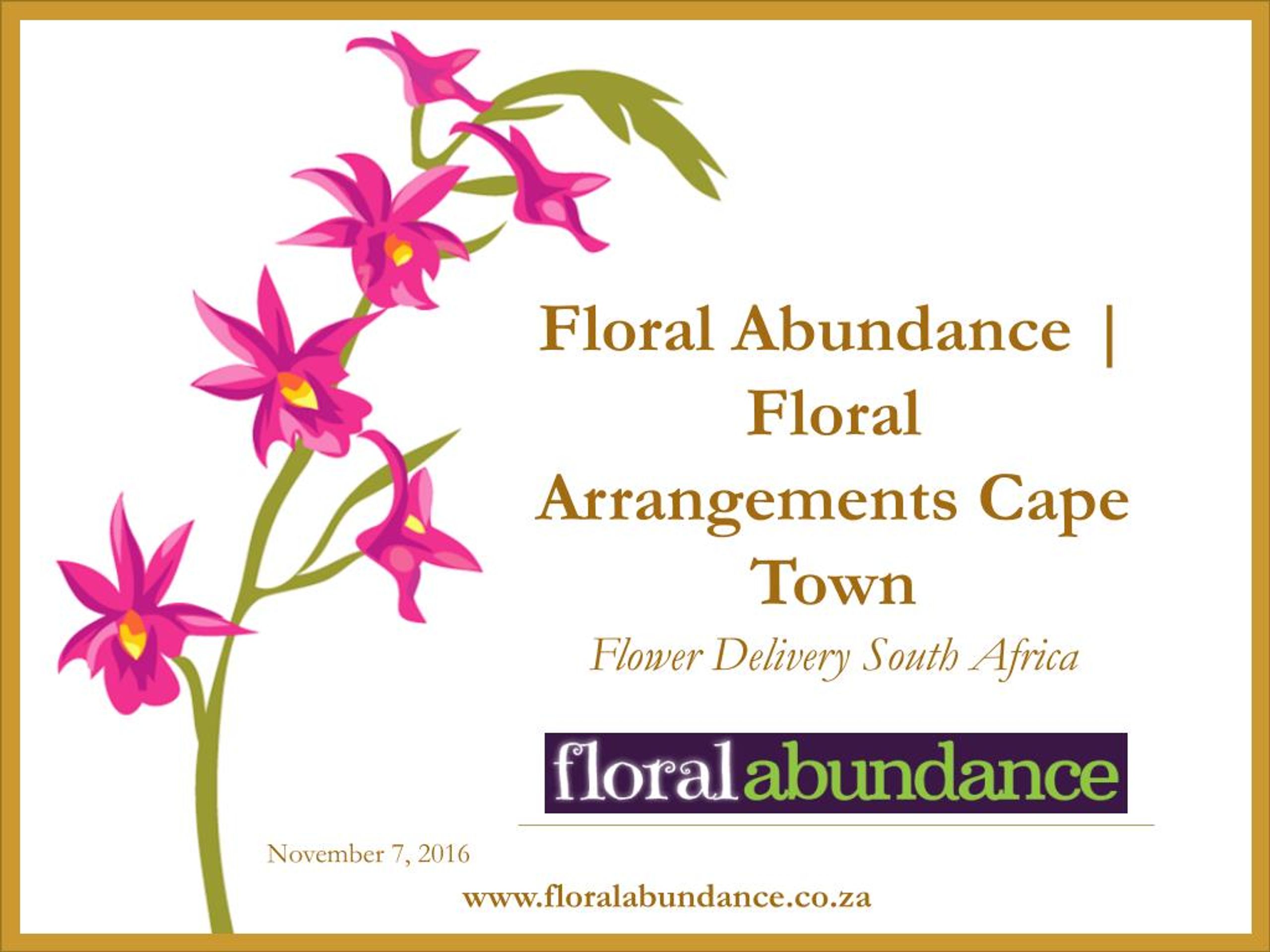PPT Flower Delivery South Africa Florist Cape Town PowerPoint Presentation ID7435763