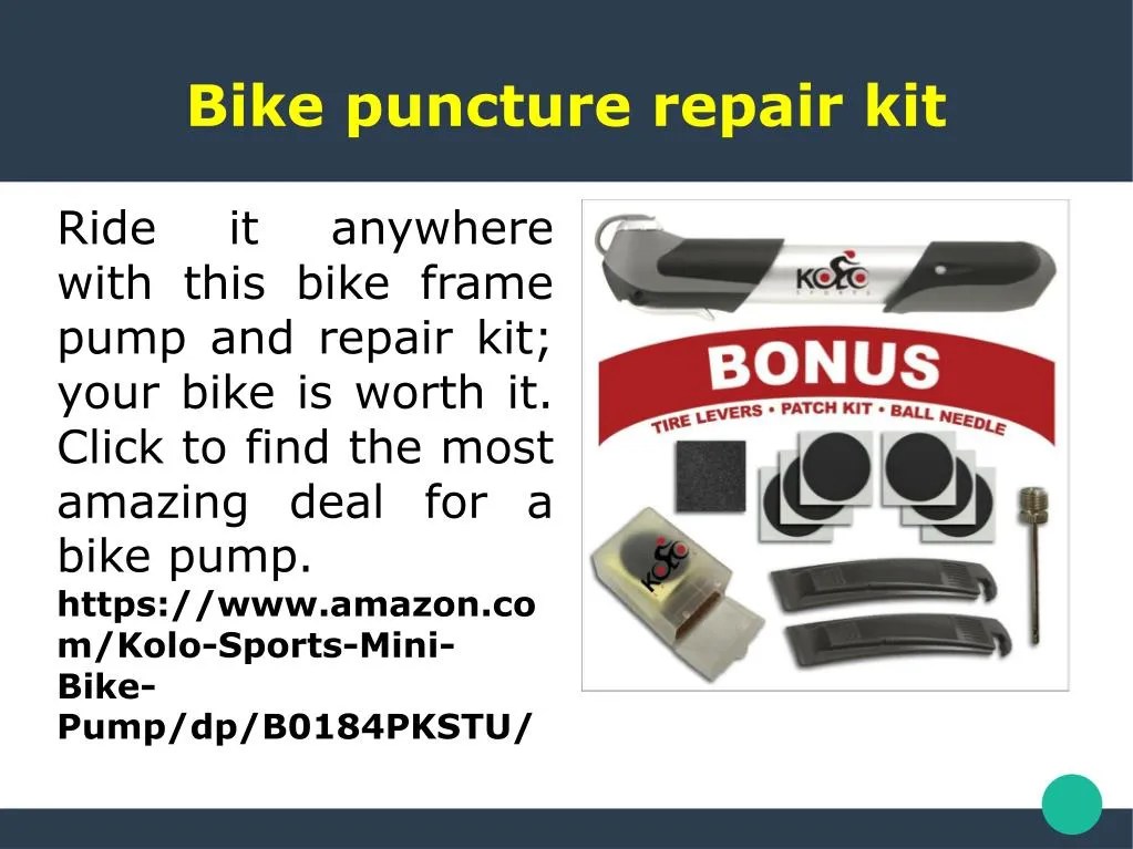 PPT Bike puncture repair kit PowerPoint Presentation, free download