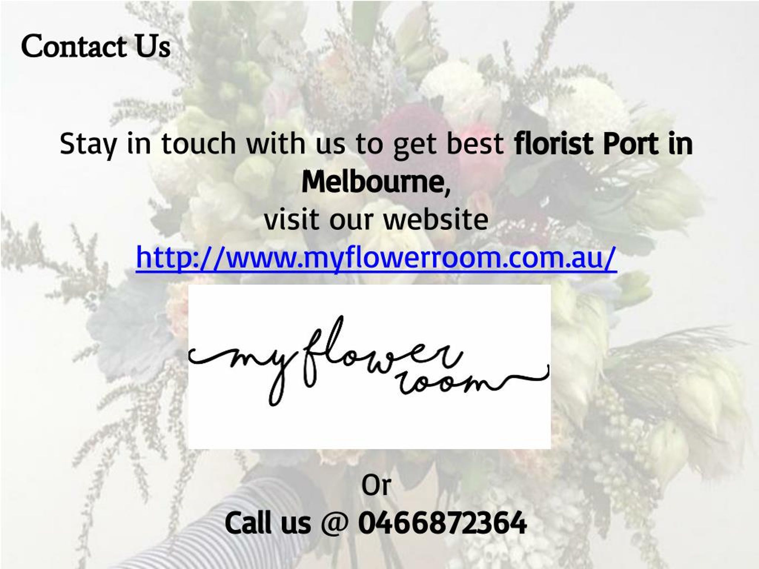 PPT Get Fresh Flower from Best Florist Port in Melbourne PowerPoint