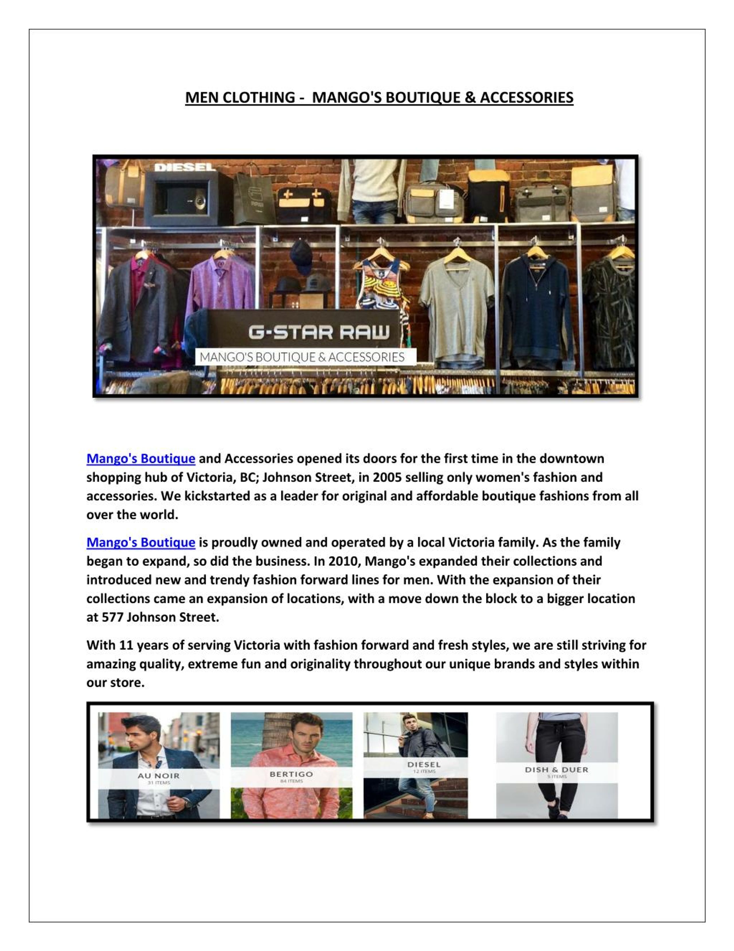 PPT Men clothing victoria BC PowerPoint Presentation, free download