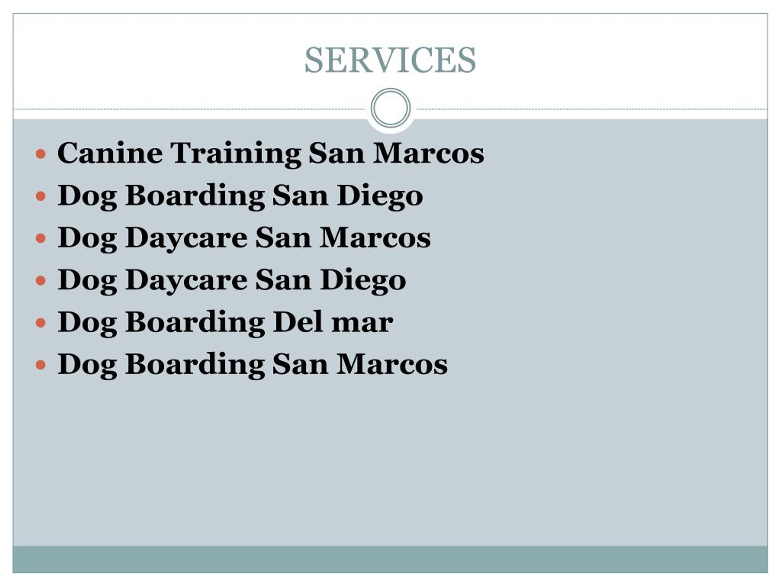 PPT Canine Training San Marcos PowerPoint Presentation, free download