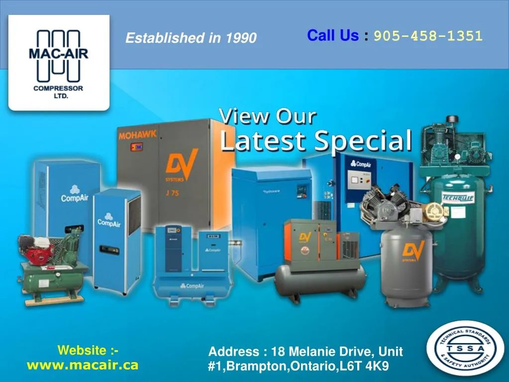 PPT Air Compressor Service in Mississauga, Brampton and Barrie PowerPoint Presentation ID