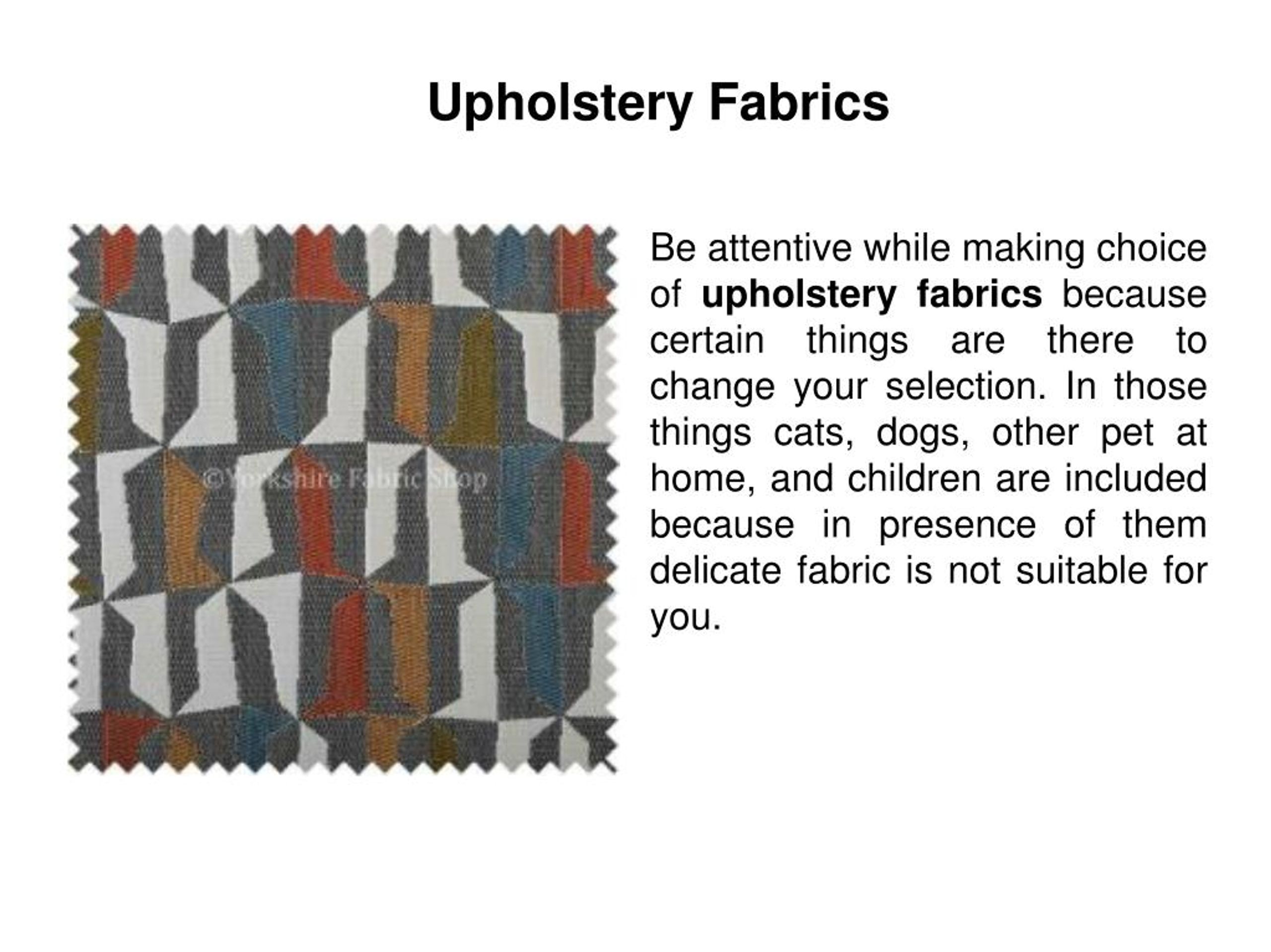 PPT Best Upholstery Fabrics in UK PowerPoint Presentation, free