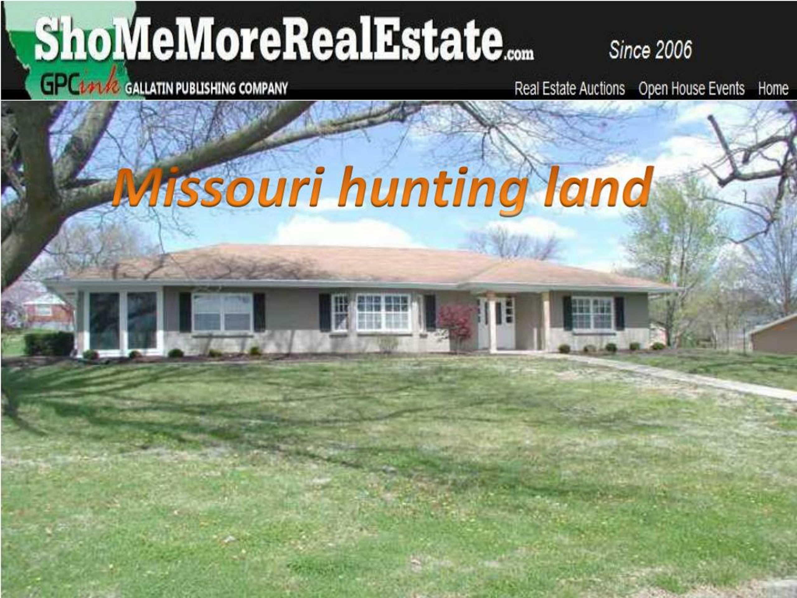 PPT Missouri hunting land at PowerPoint