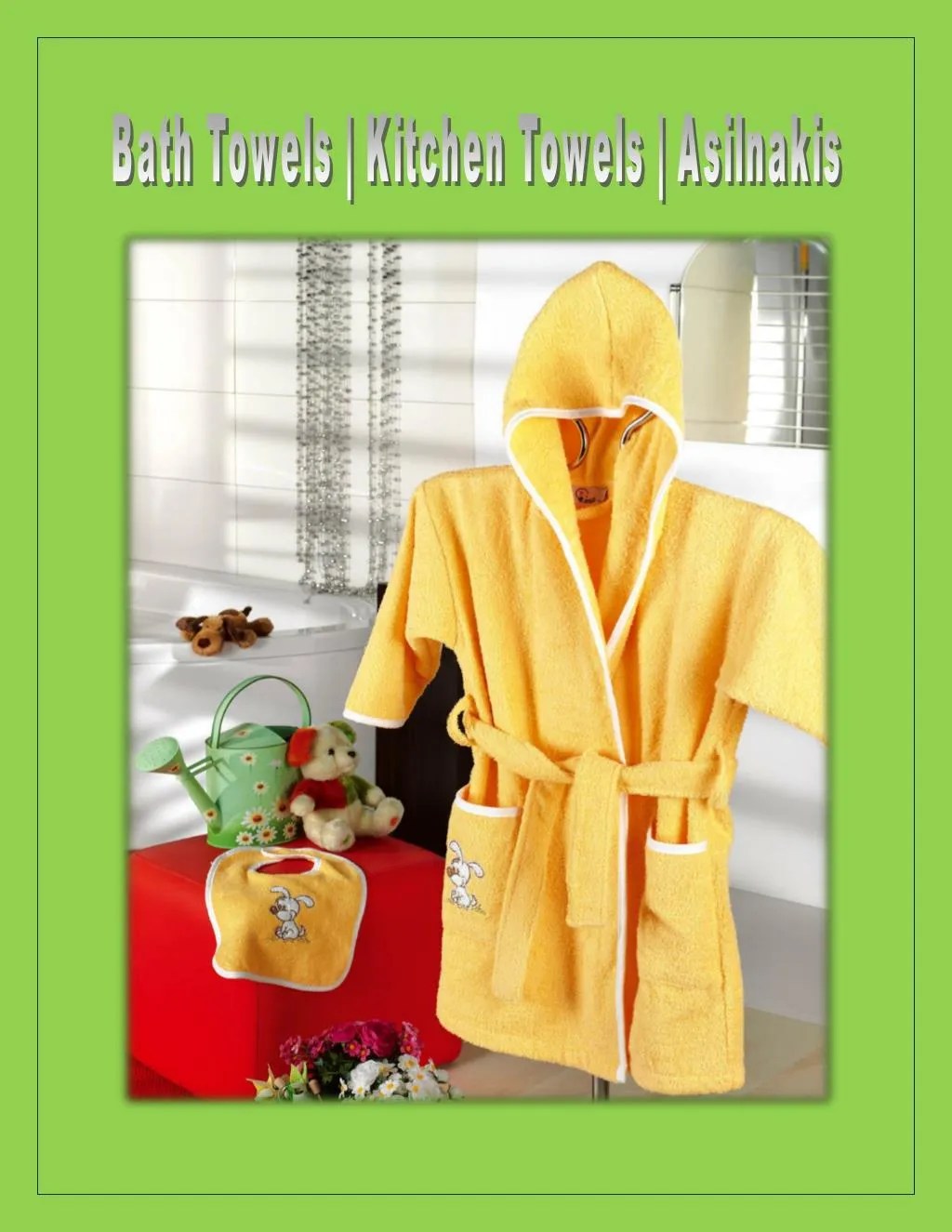 PPT kitchen Towels Bath Towels PowerPoint Presentation, free