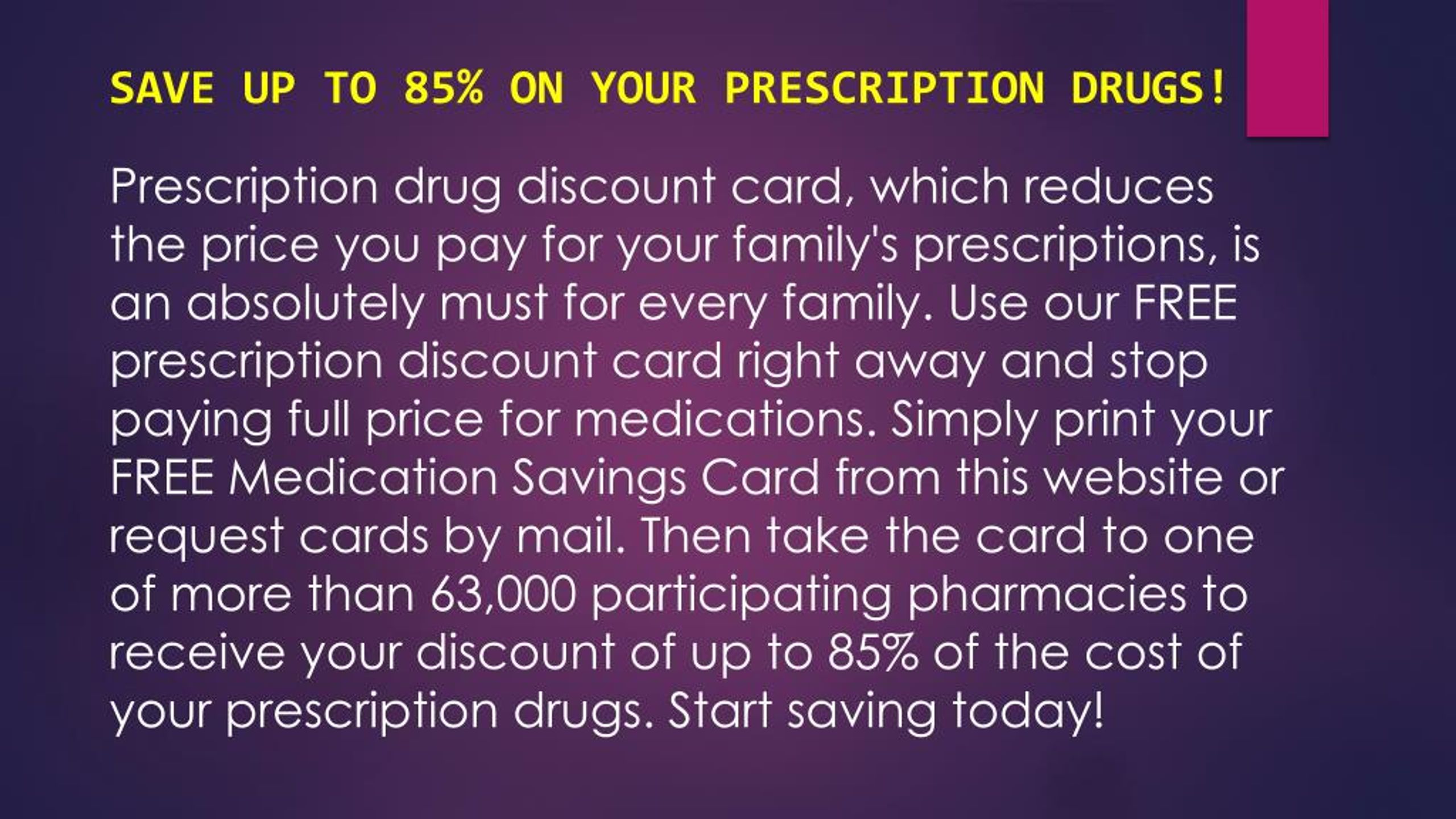 PPT Medication Discount Card PowerPoint Presentation, free download