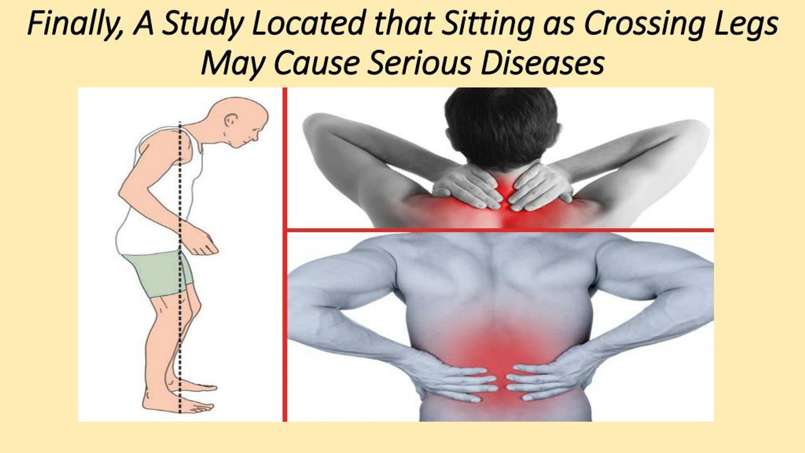 PPT Sitting As Crossing Legs May Cause Serious Diseases PowerPoint