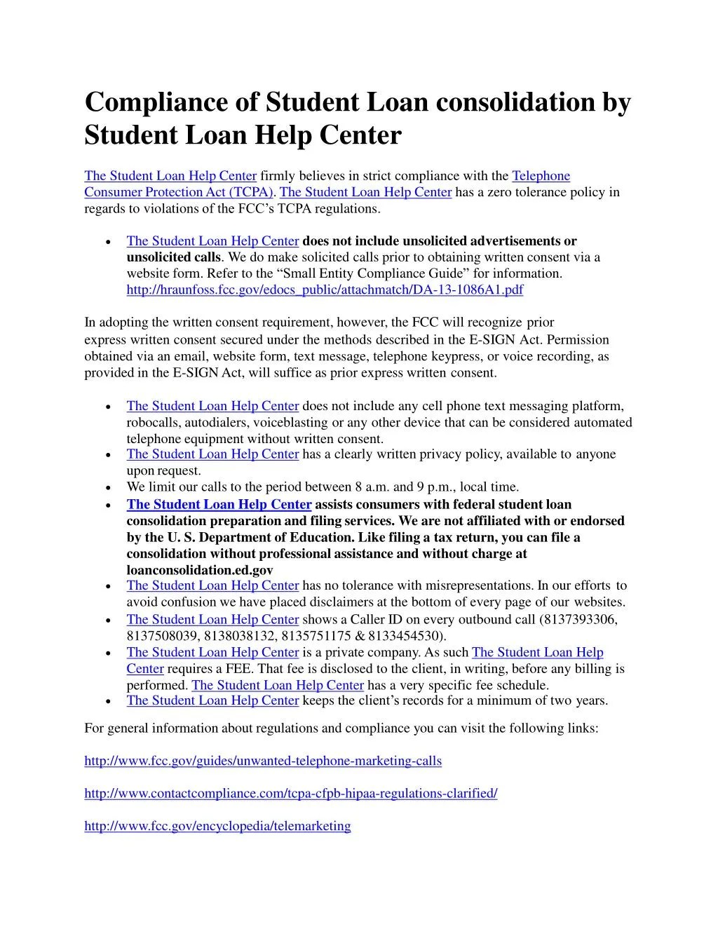 PPT Compliance of Student Loan consolidation by The Student Loan Help