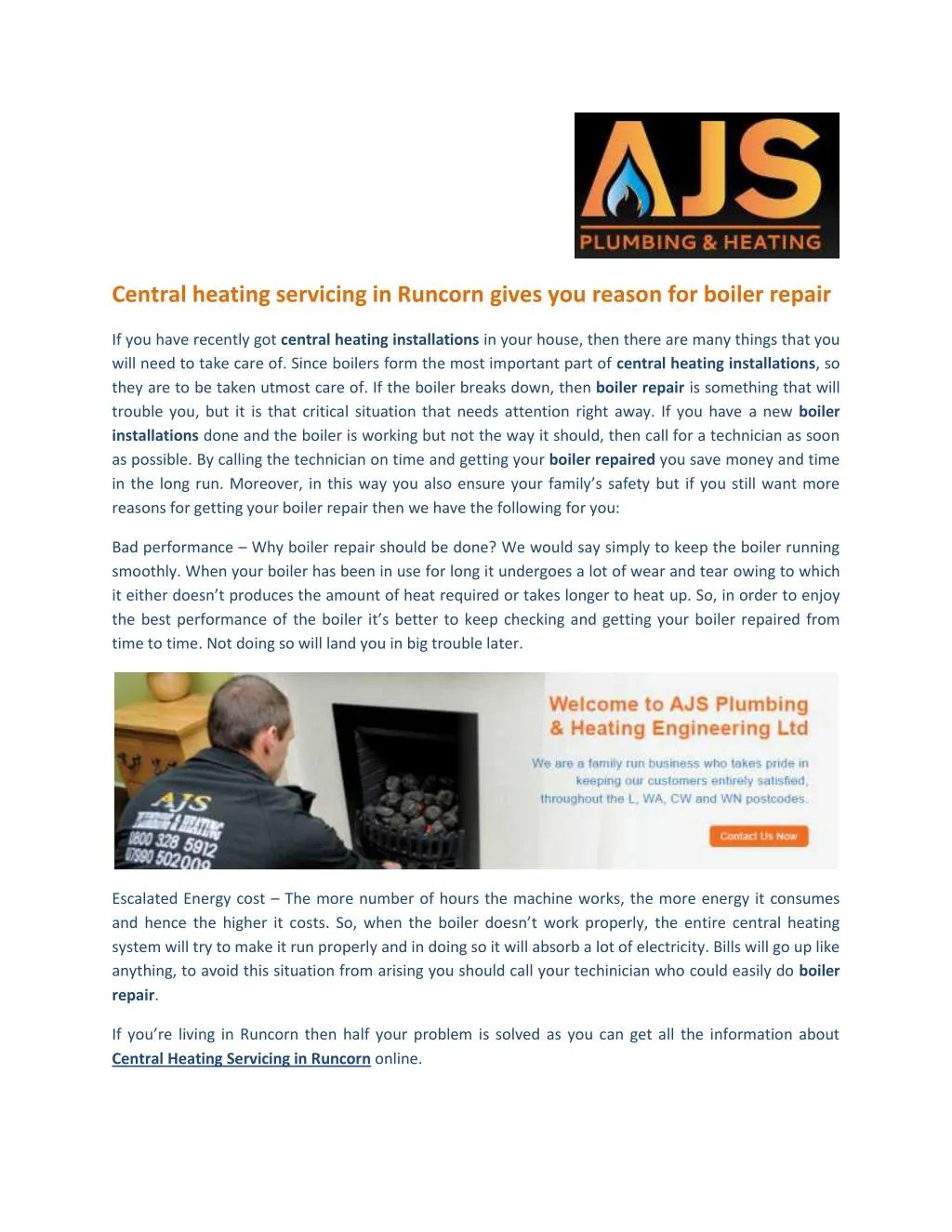 PPT Central Heating Servicing in Runcorn PowerPoint Presentation