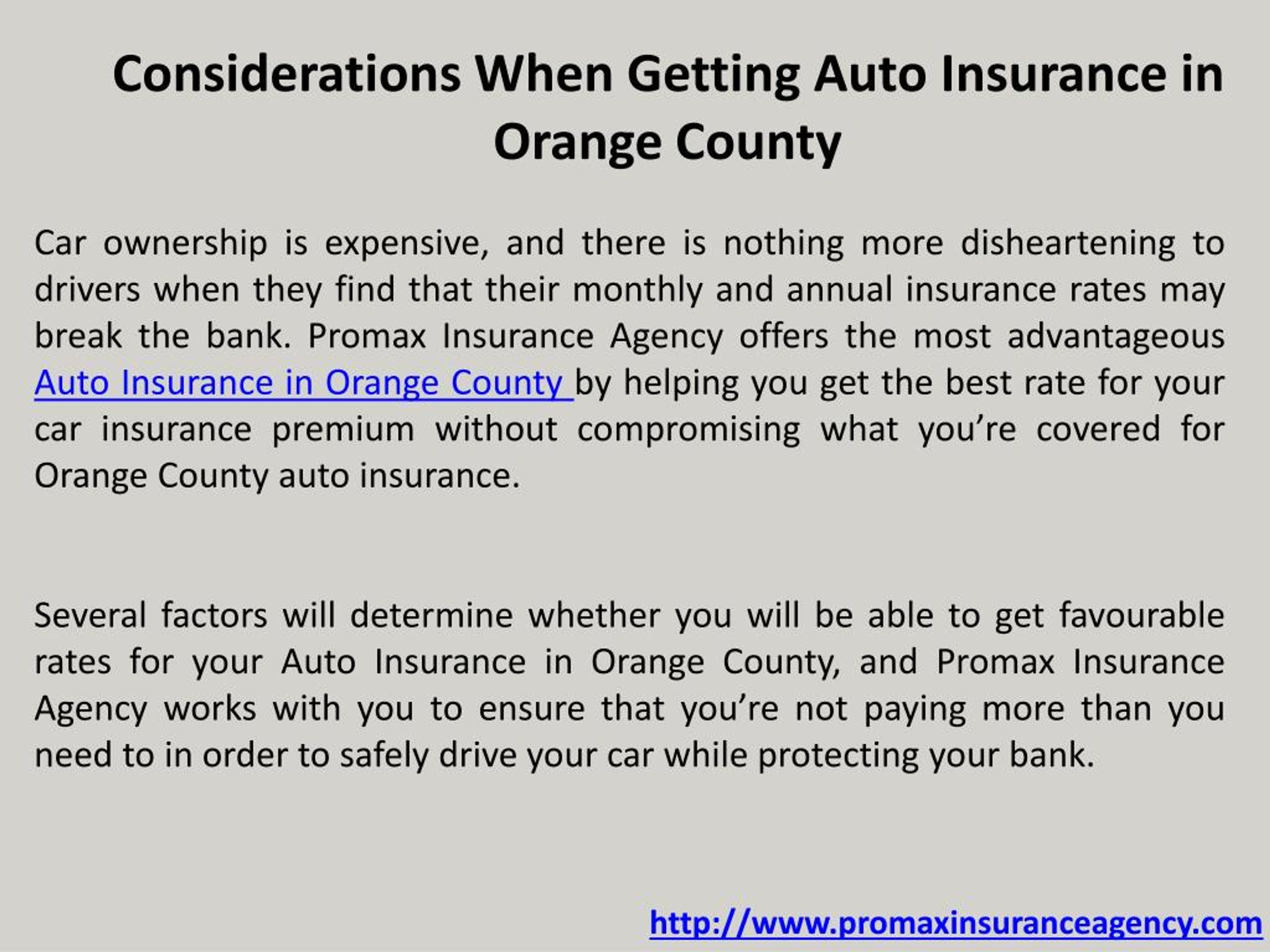 PPT Auto Insurance Orange County PowerPoint Presentation, free