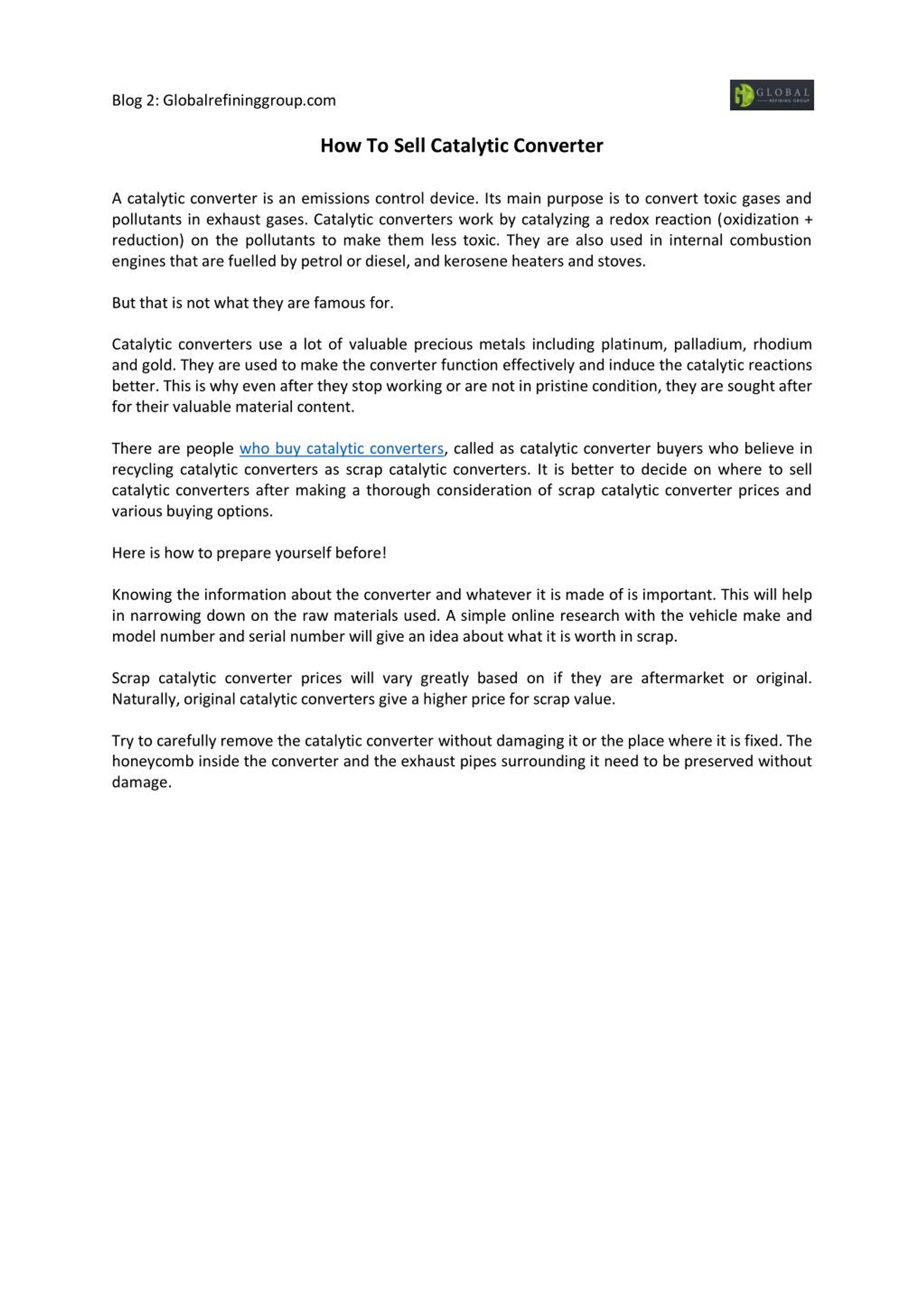 PPT How To Sell Catalytic Converter PowerPoint Presentation, free download ID7444564