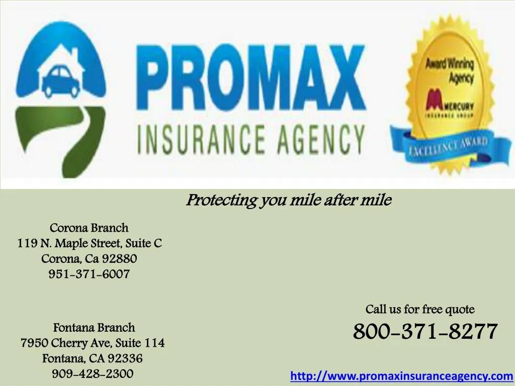PPT Auto Insurance in California Protecting you mile after miles