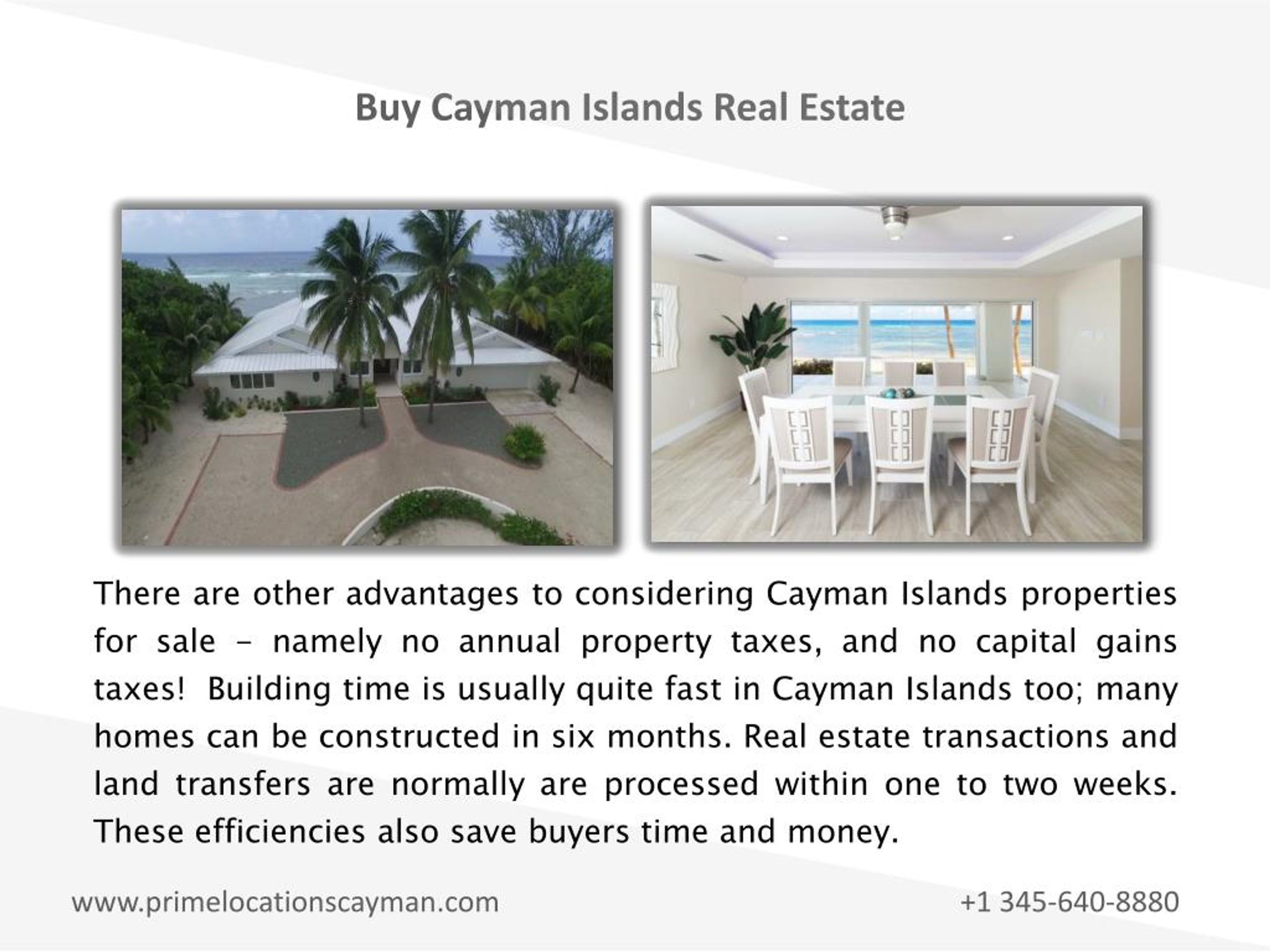 PPT Buy property in Cayman Islands and enjoy quality of life