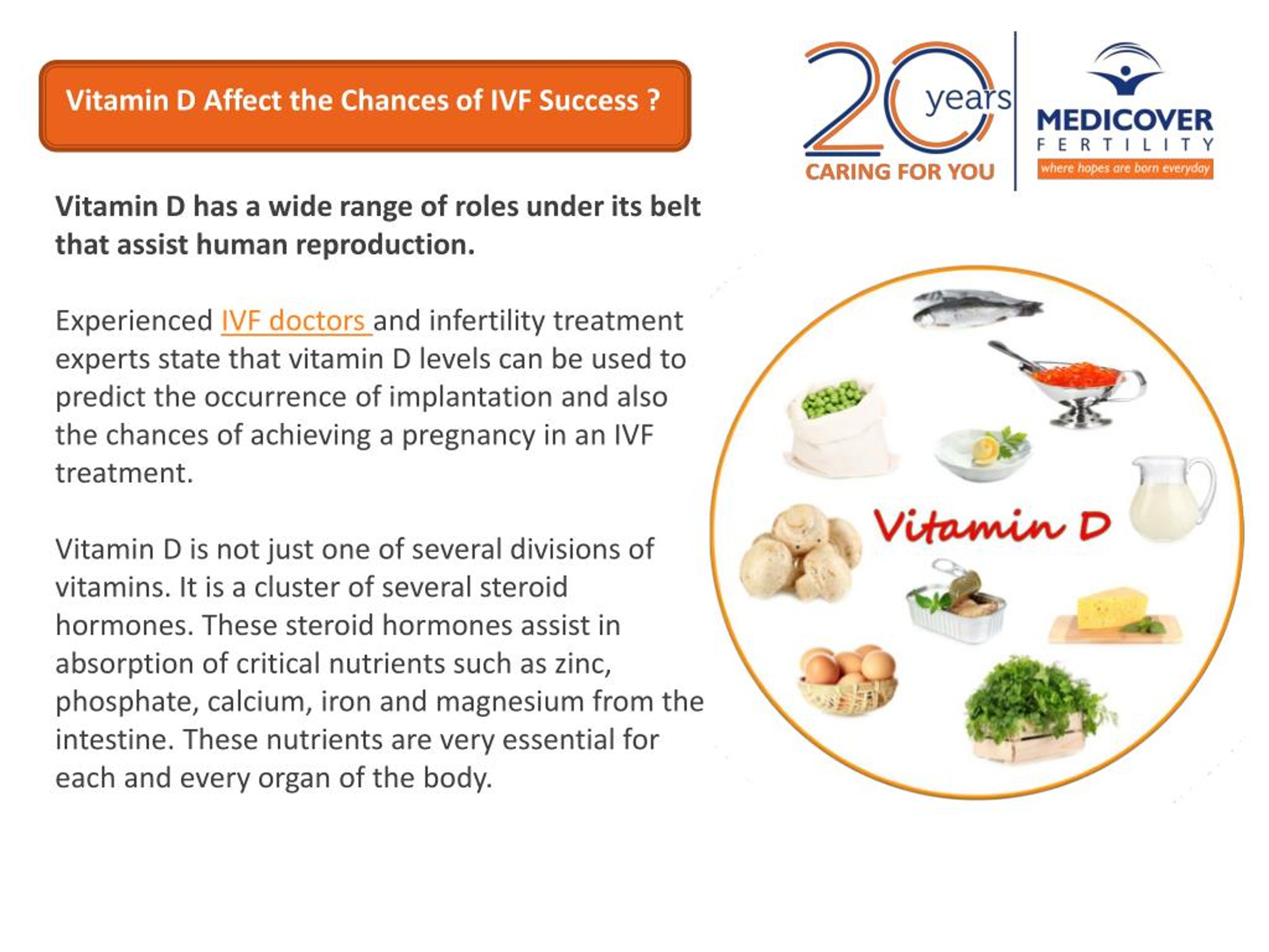 PPT How does Vitamin D affect the chances of IVF success? PowerPoint