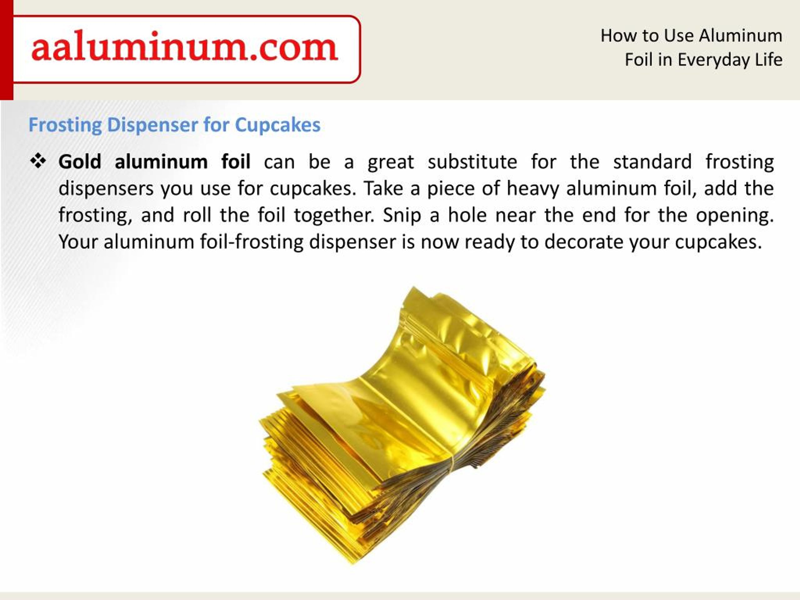 PPT How to Use Aluminum Foil in Everyday Life PowerPoint Presentation