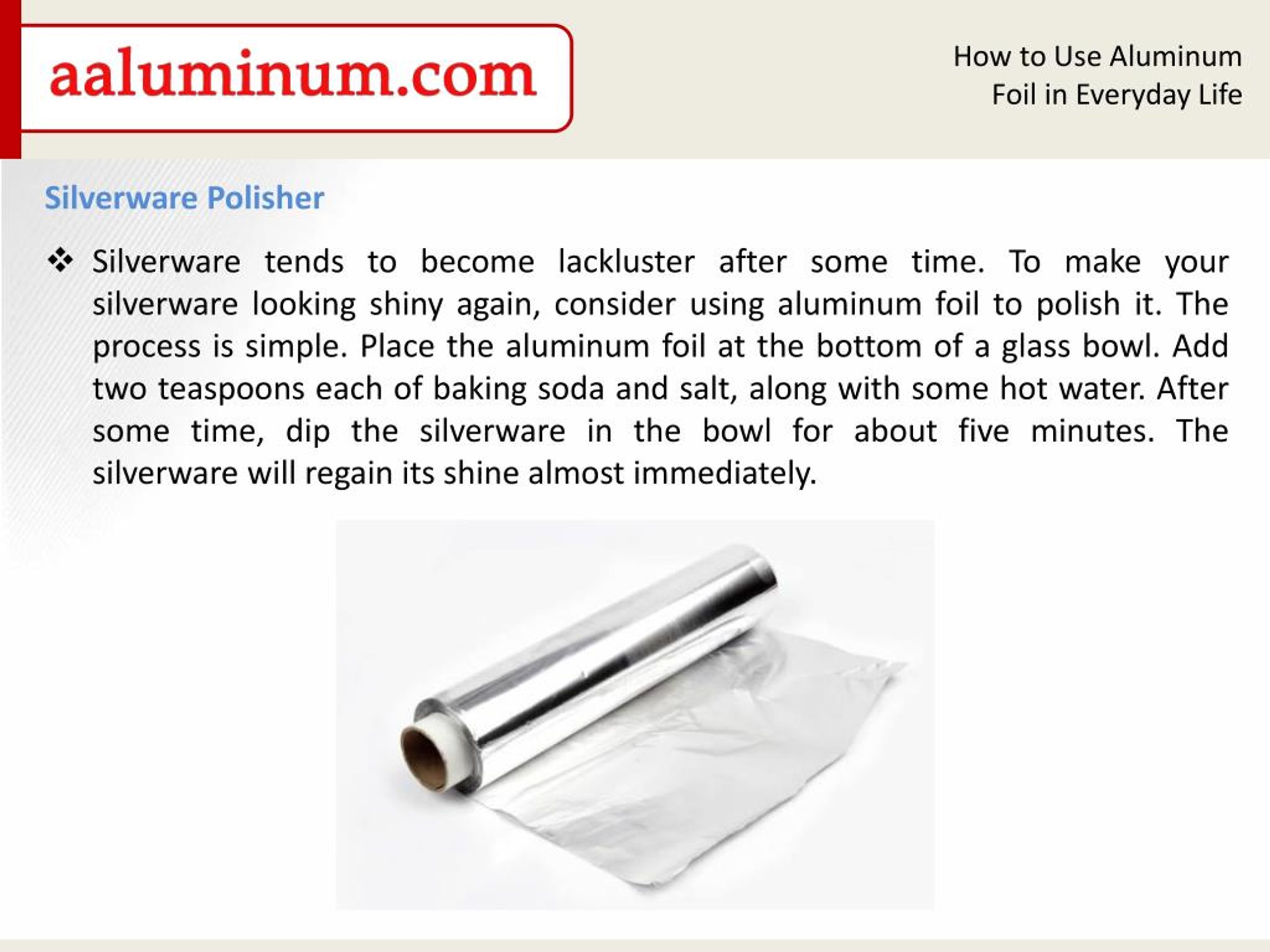PPT How to Use Aluminum Foil in Everyday Life PowerPoint Presentation