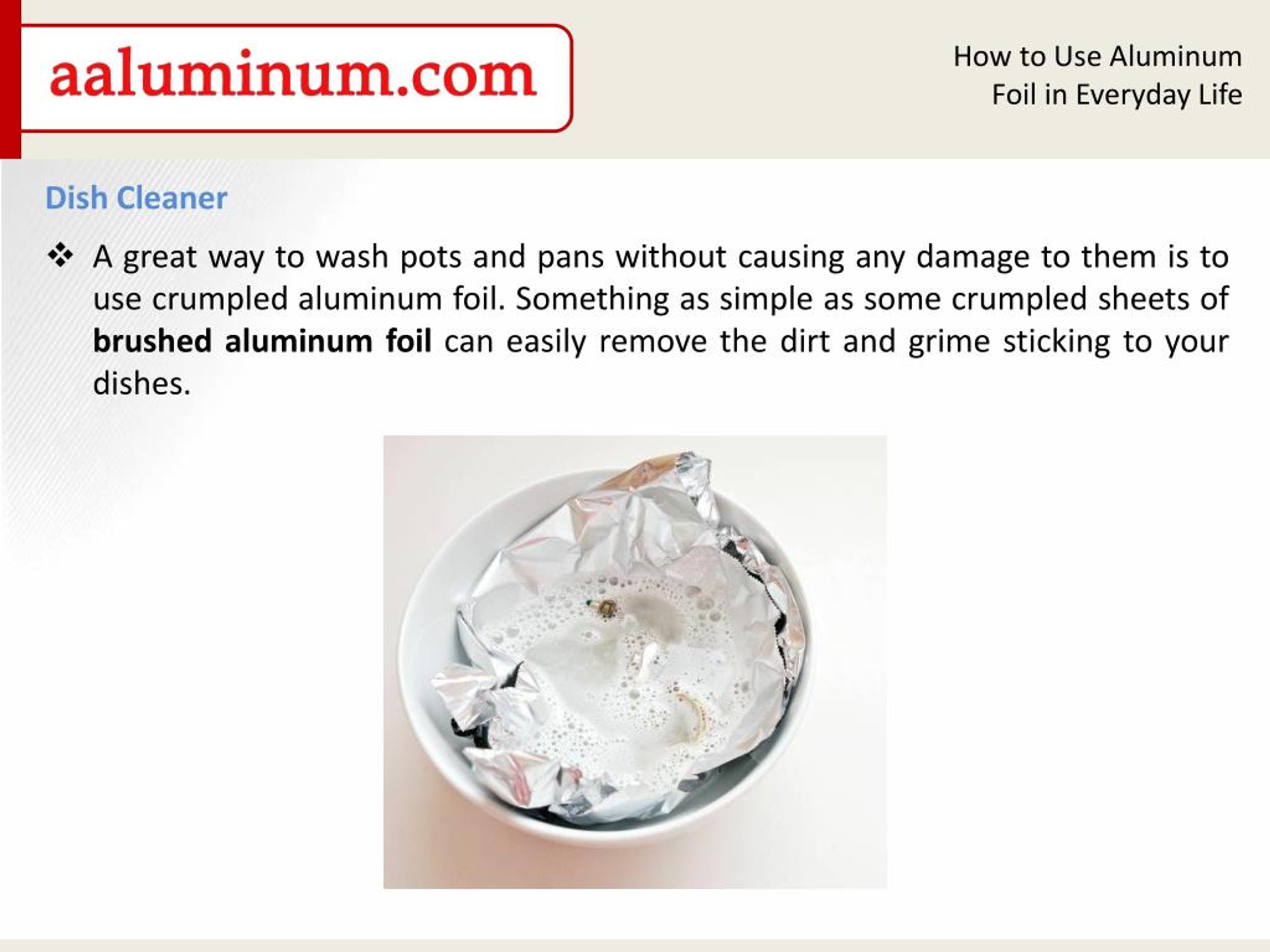PPT How to Use Aluminum Foil in Everyday Life PowerPoint Presentation