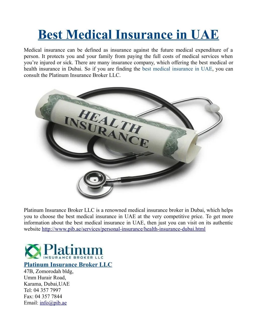 PPT Best Medical Insurance in UAE PowerPoint Presentation, free download ID7448013