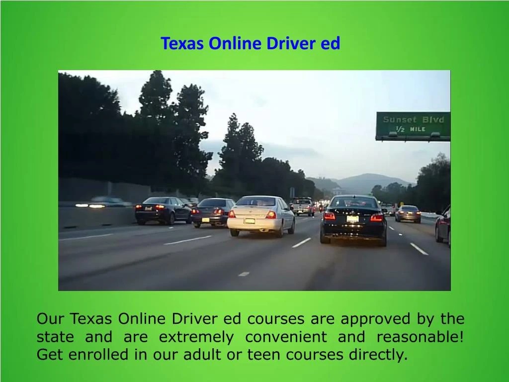 PPT Texas Driver Education PowerPoint Presentation ID7448836