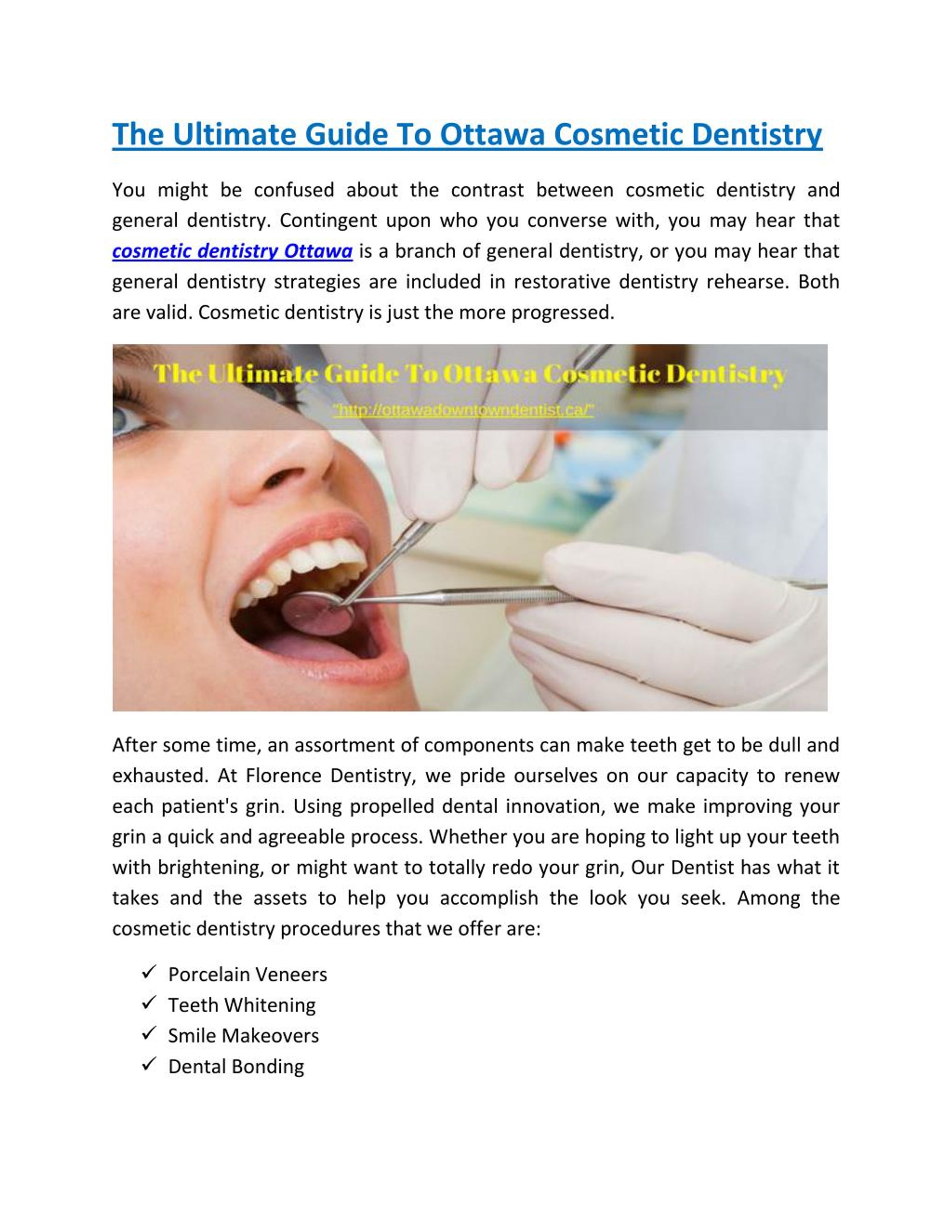 PPT The Ultimate Guide to Ottawa Cosmetic Dentistry PowerPoint